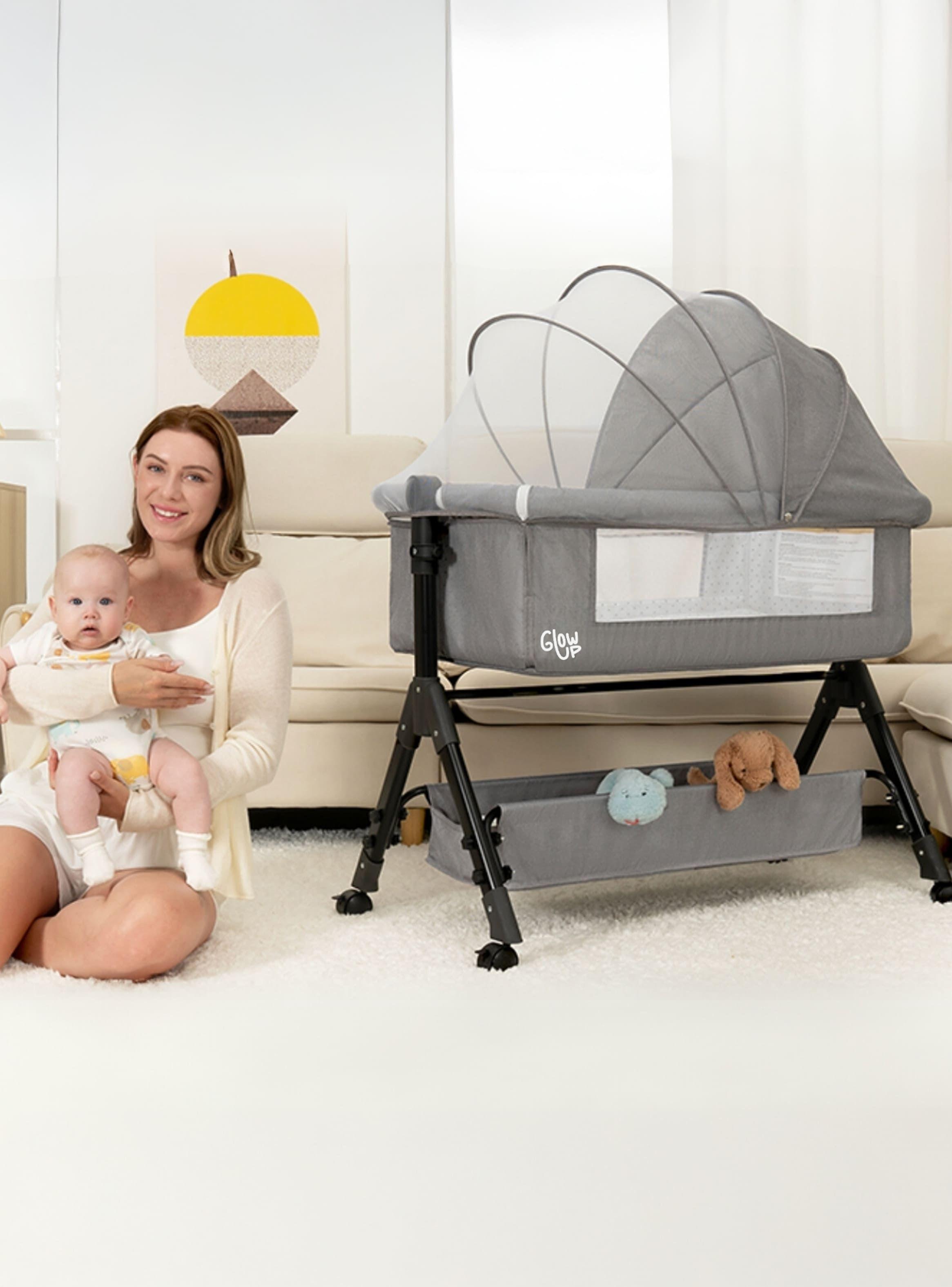 Cuna Corral Colecho Colchón Mudador Mosquitero Bebe Glowup-6