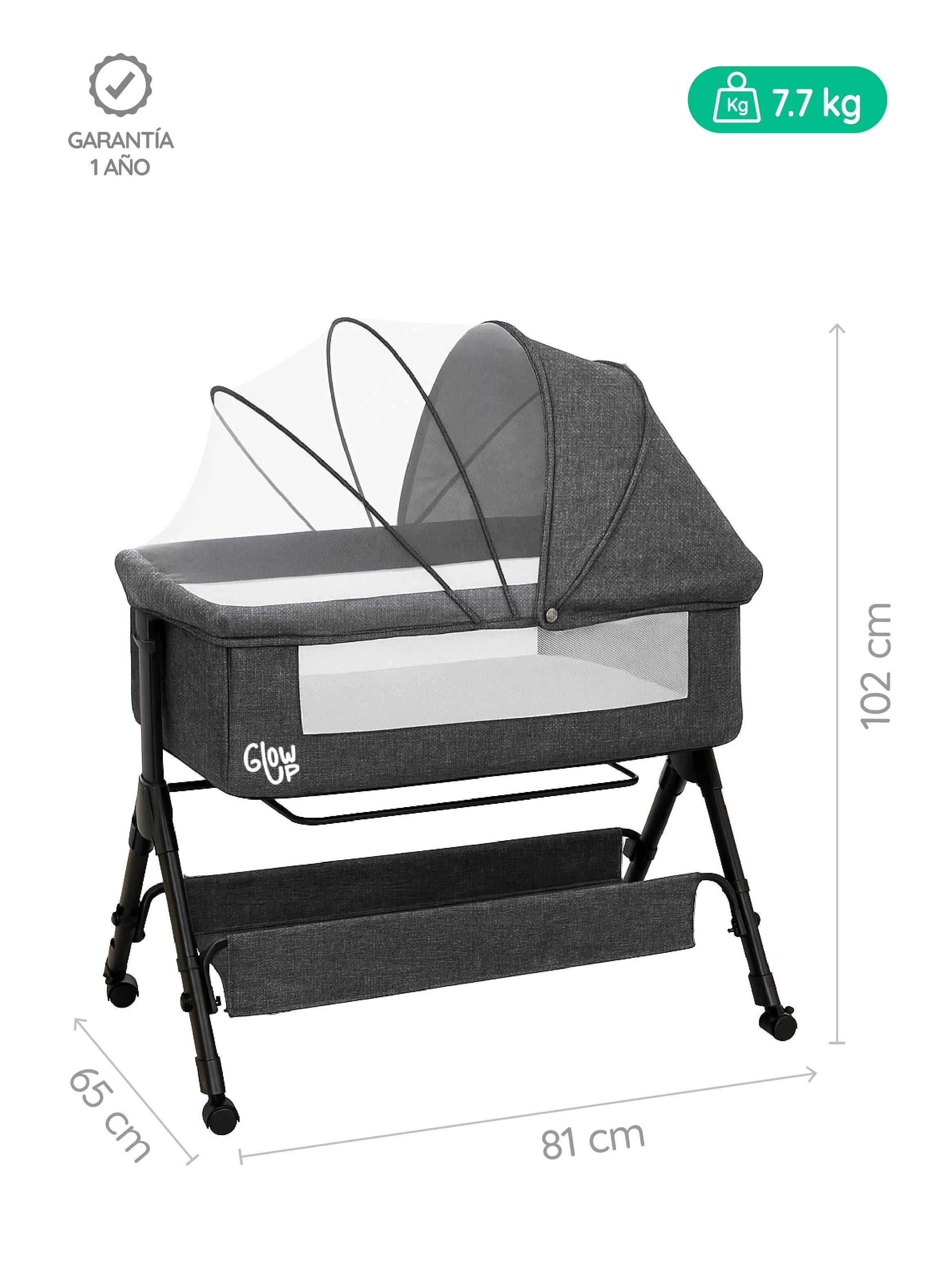 Cuna Corral Colecho Colchón Mudador Mosquitero Bebe Glowup-1