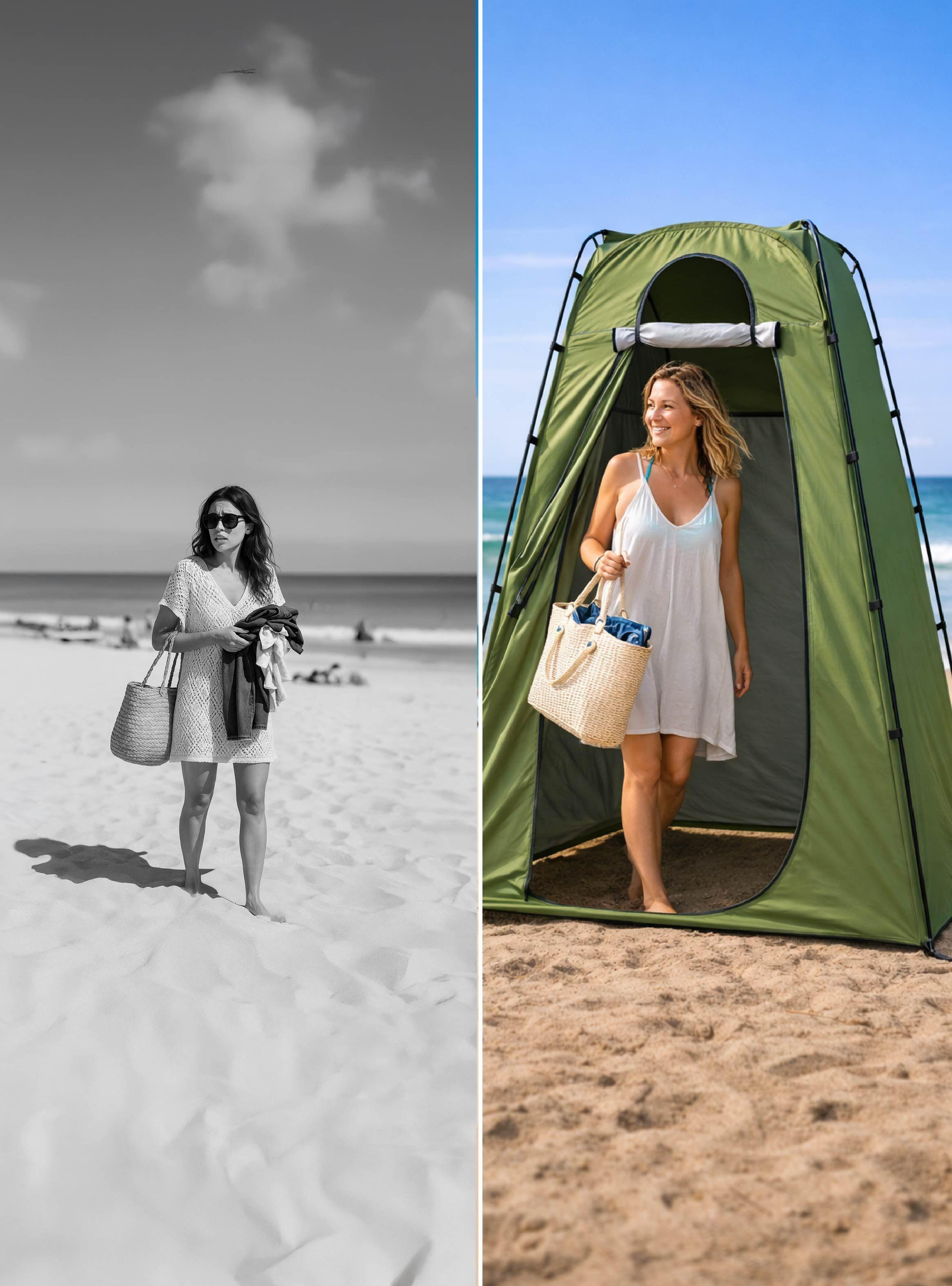 Carpa Portátil Multiuso 1 Persona 190x115 Cm Verde Miglú-6