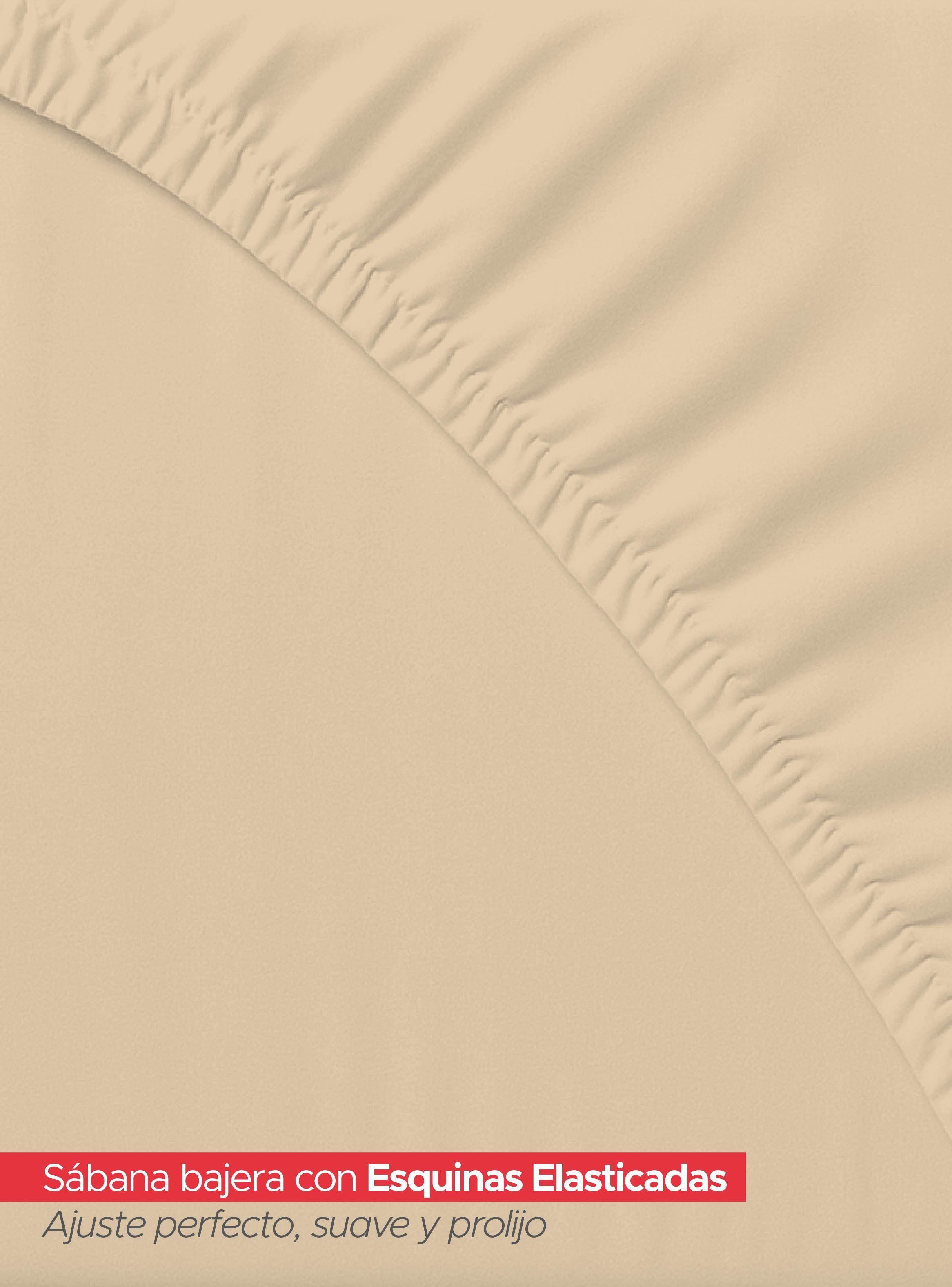 Juego De Sábanas Beige 1800 Hilos Ultra Suave tamaño King Vincenzi-3