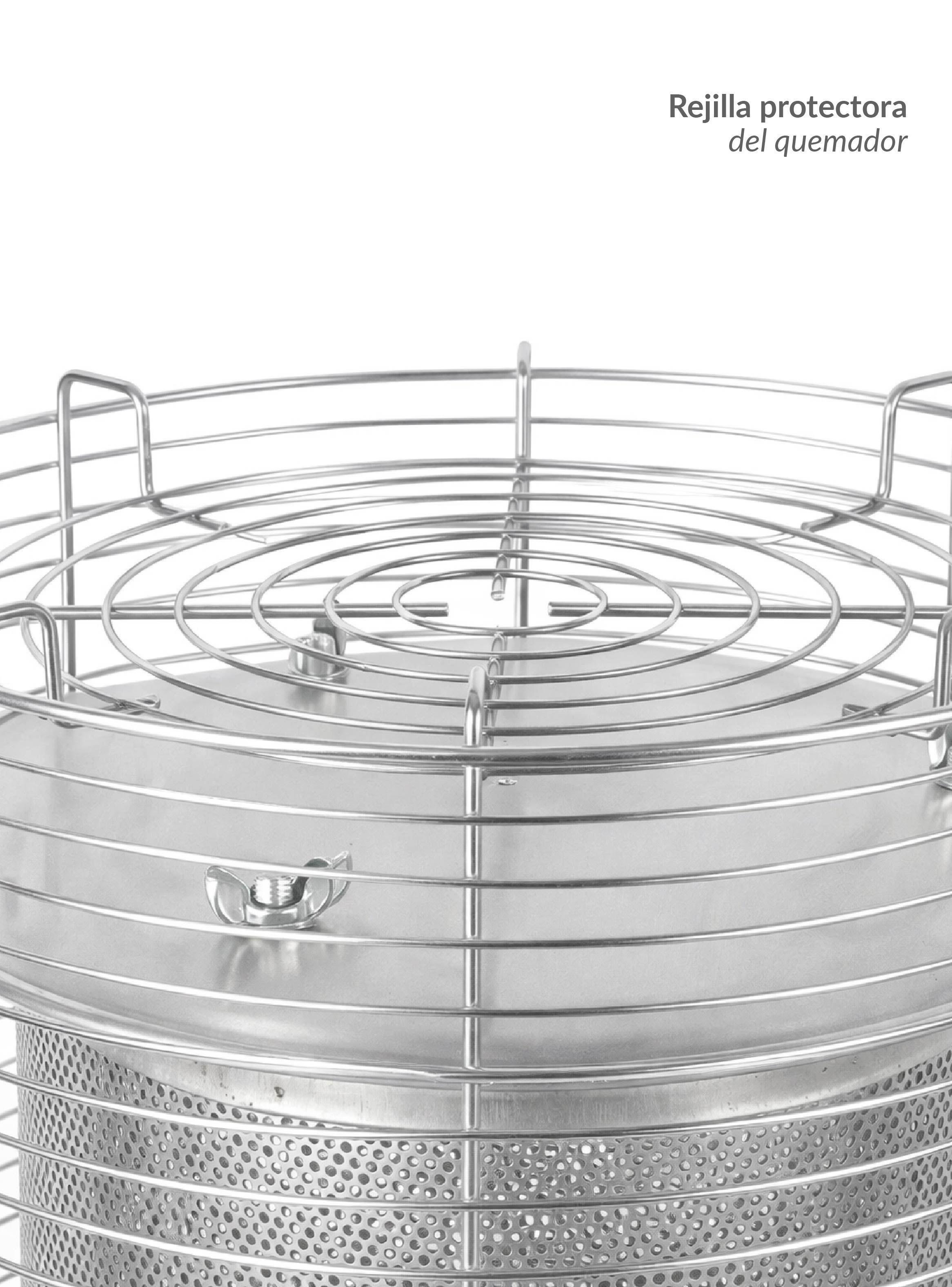 Estufa De Patio Baja Plateada a Gas de 11kg Terrazas Interior Exterior Bfresh-5