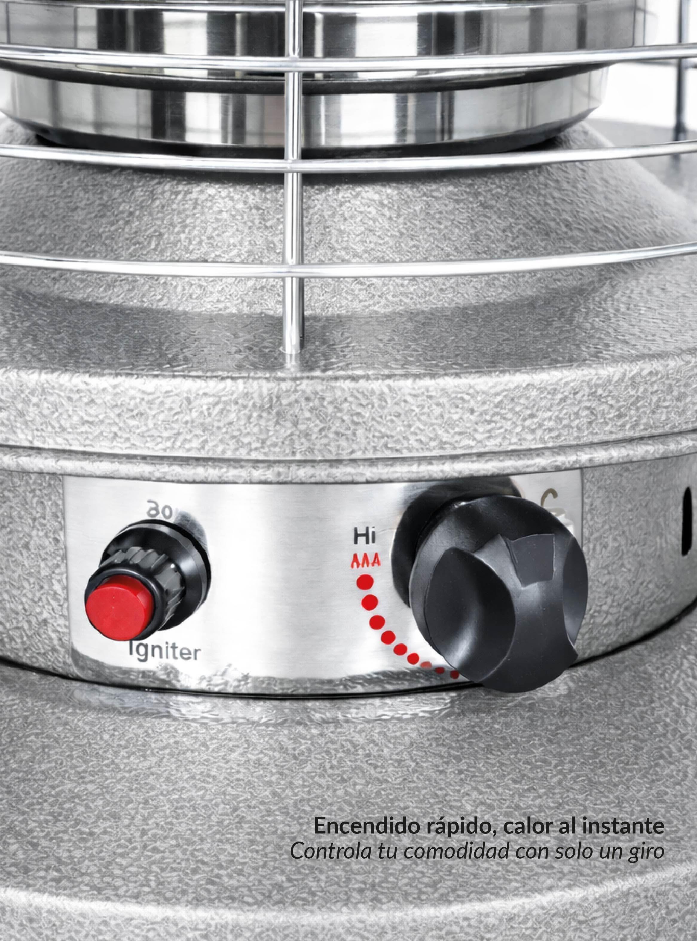 Estufa De Patio Baja Plateada a Gas de 11kg Terrazas Interior Exterior Bfresh-6