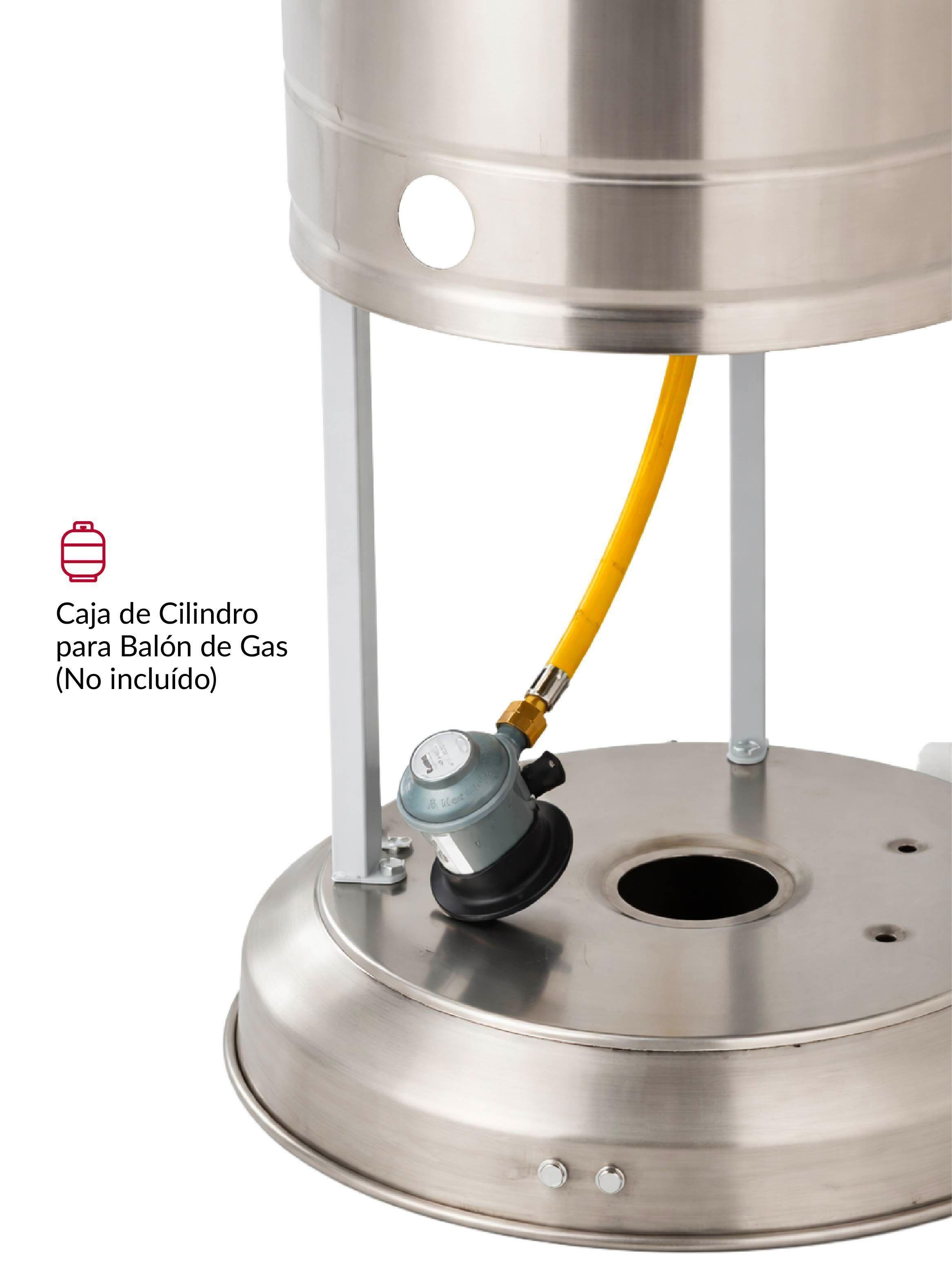 Estufa De Patio Exterior A Gas 50,000 Btu Plateado Antivuelco Bfresh -3