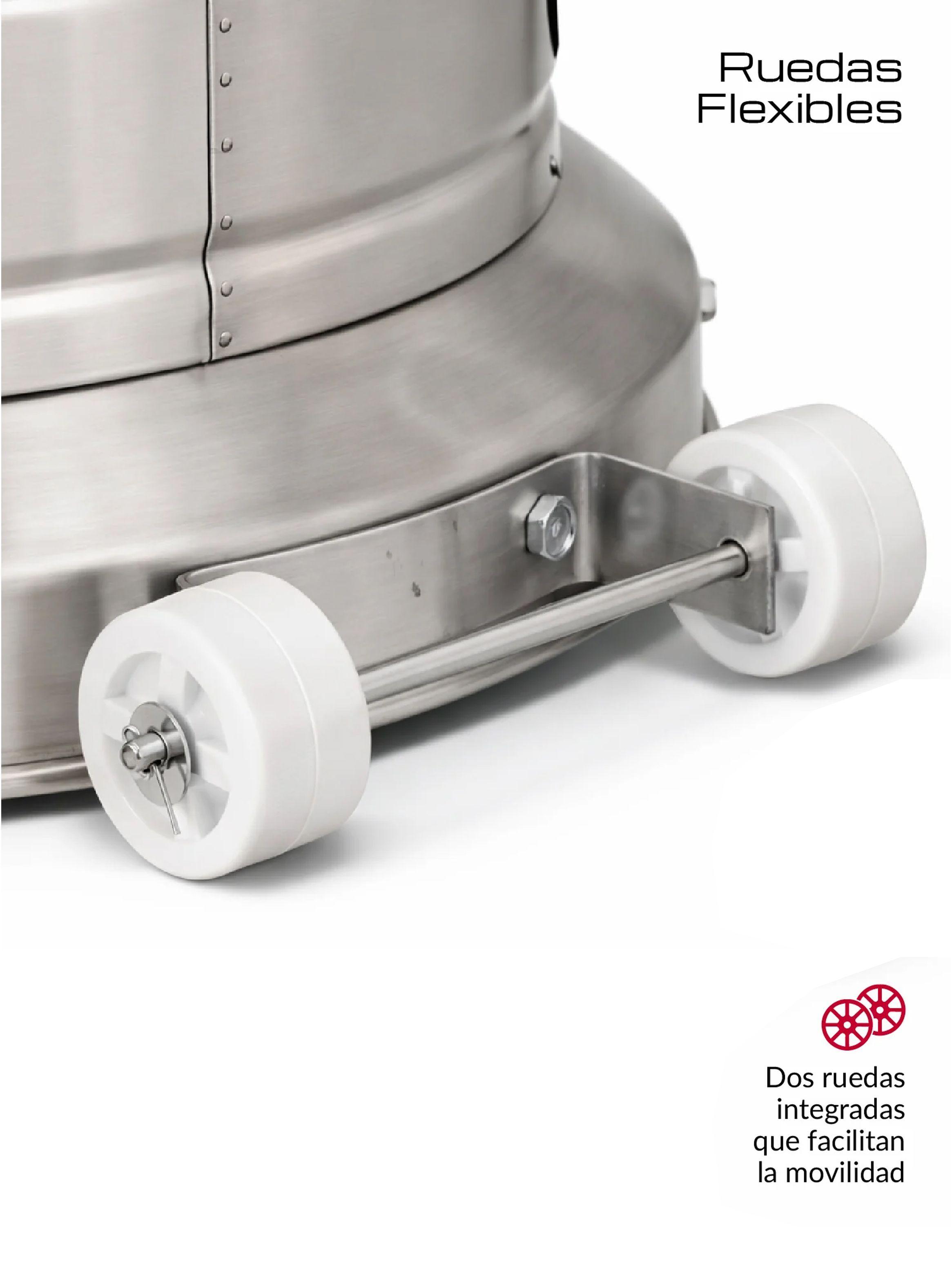 Estufa De Patio Exterior A Gas 50,000 Btu Plateado Antivuelco Bfresh -5
