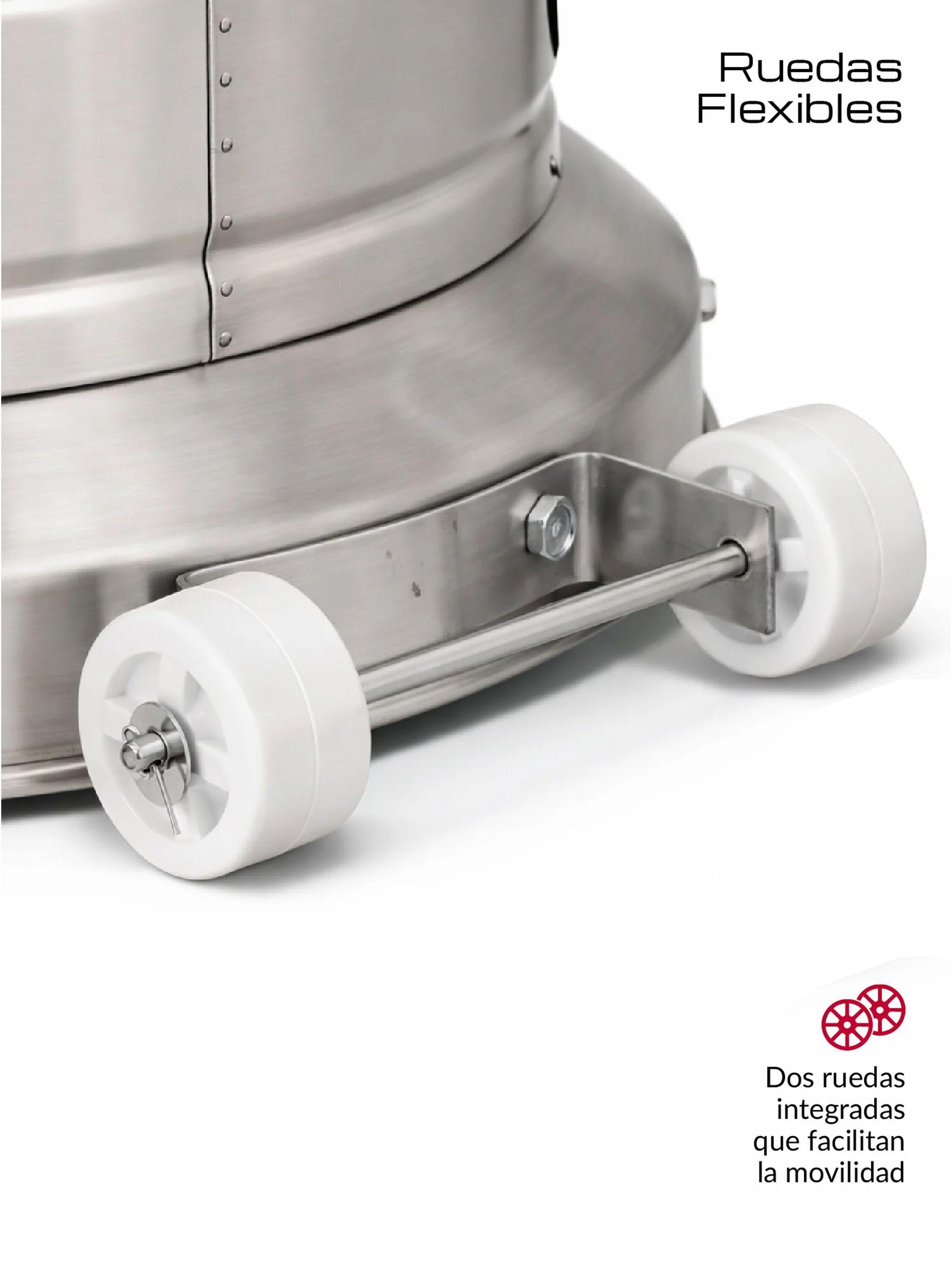 Estufa De Patio Exterior A Gas 50,000 Btu Plateado Antivuelco Bfresh -5
