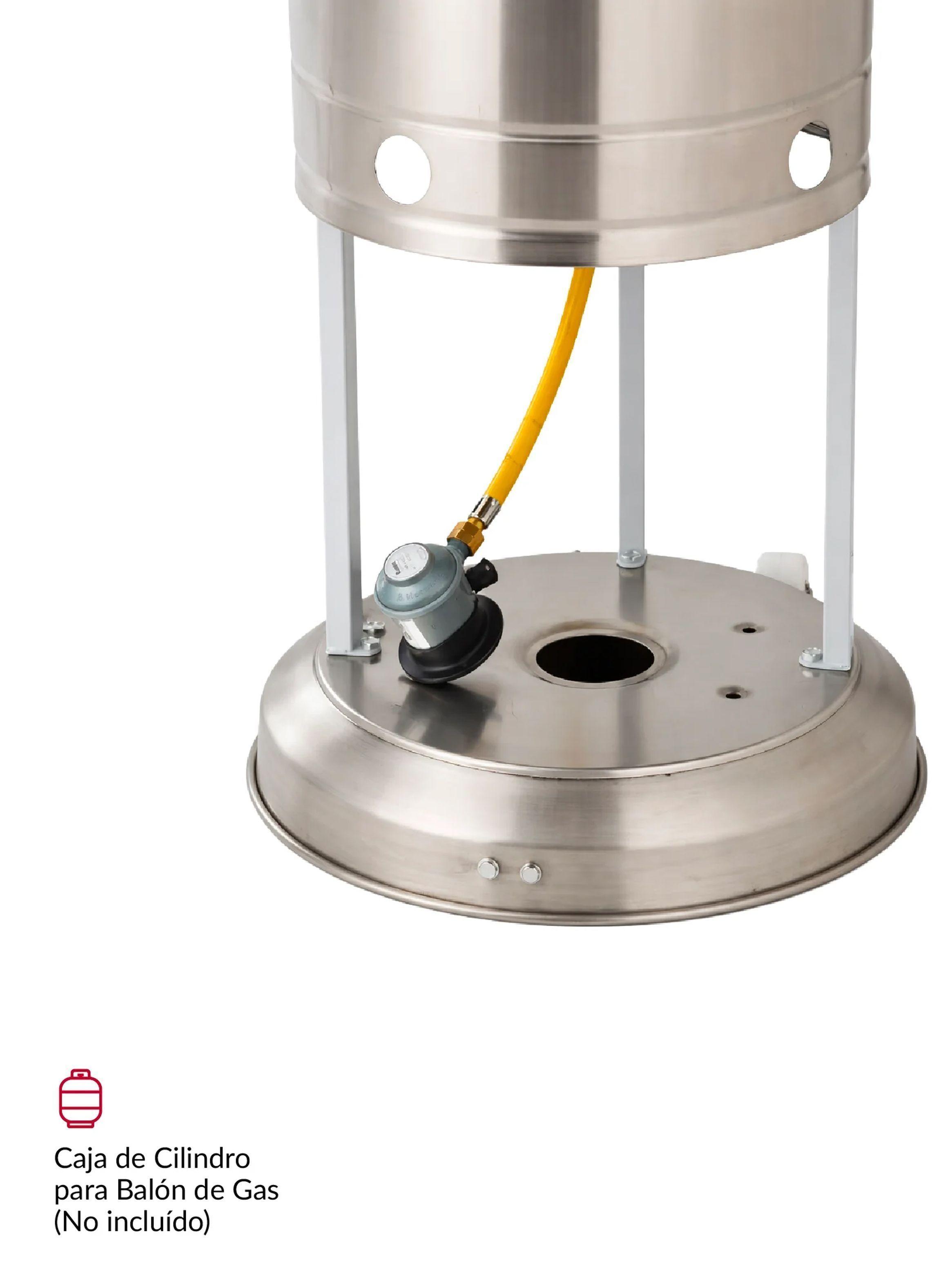 Estufa De Patio Exterior A Gas 50,000 Btu Plateado Antivuelco Bfresh -3