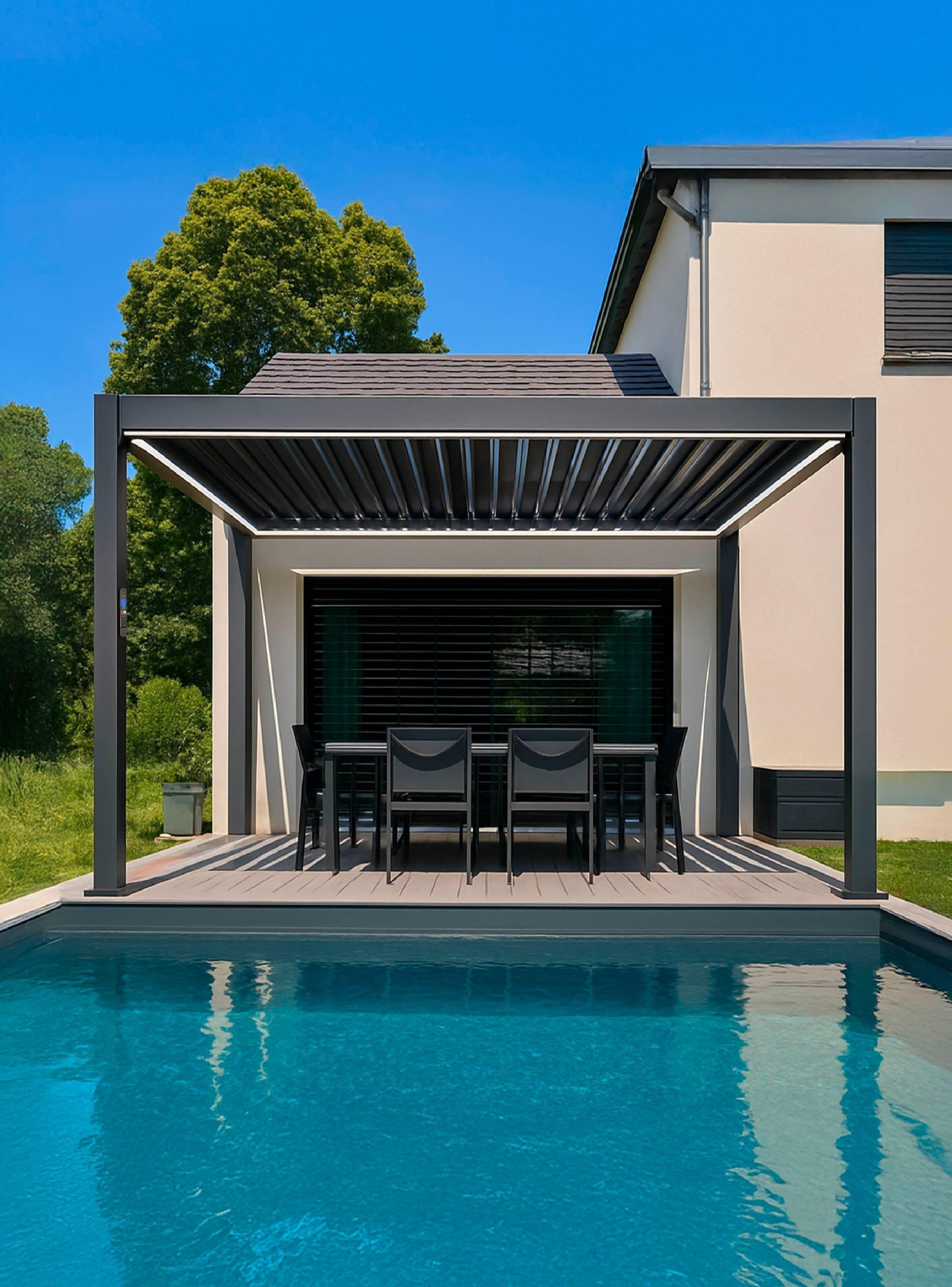 Pérgola Bioclimática Automática 3x3mt Elysium Solar Vincenzi-5