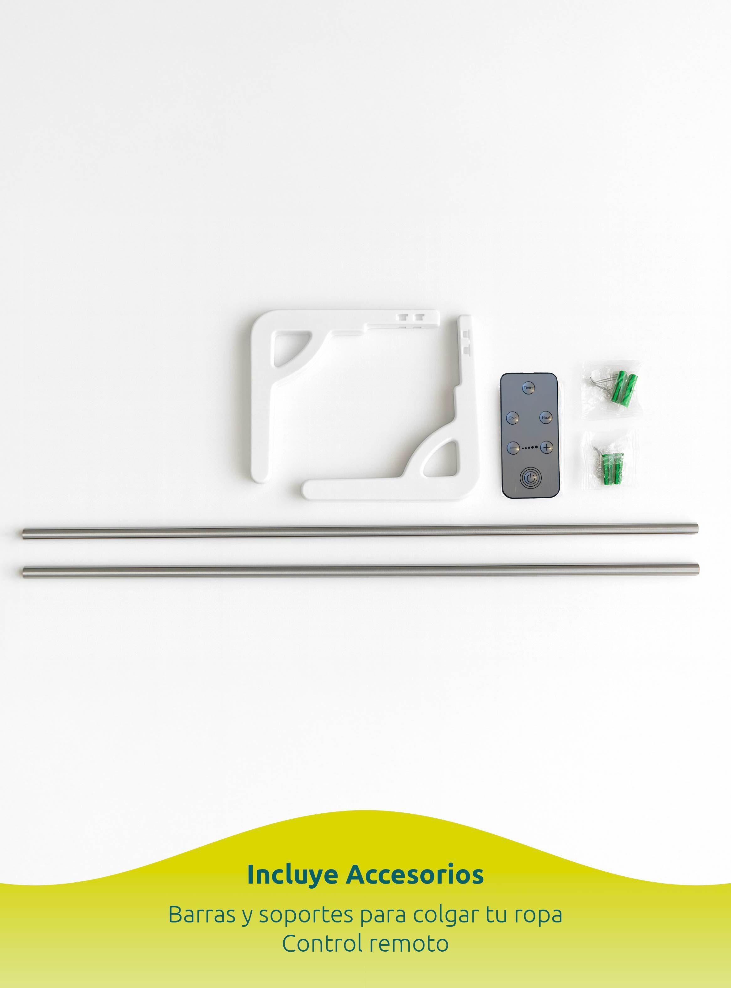 Ventilador Y Secador De Ropa De Pared 2 En 1 Blanco Rebajas-4