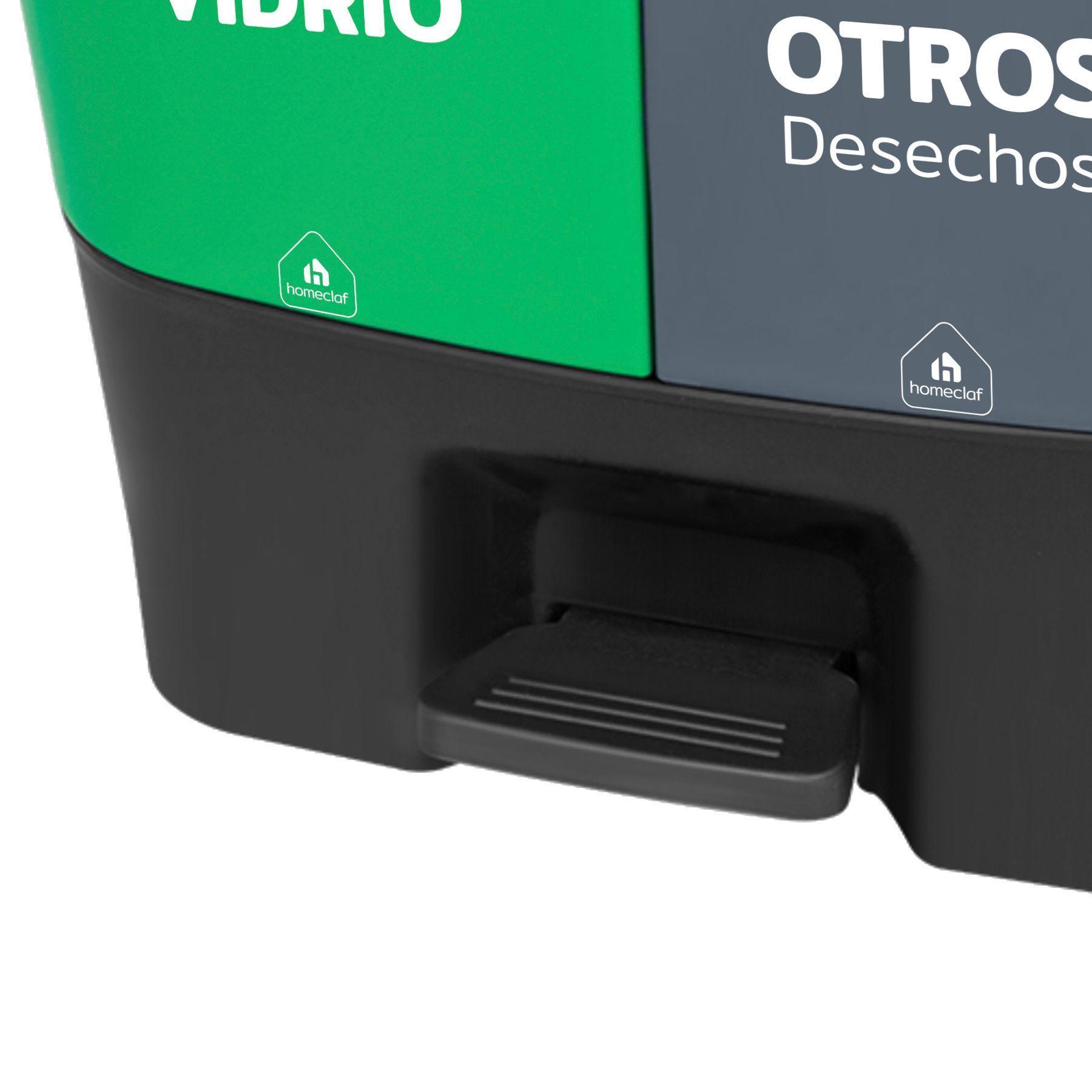 Basureros de Reciclaje 20L Vidrio y Otros Desechos-2