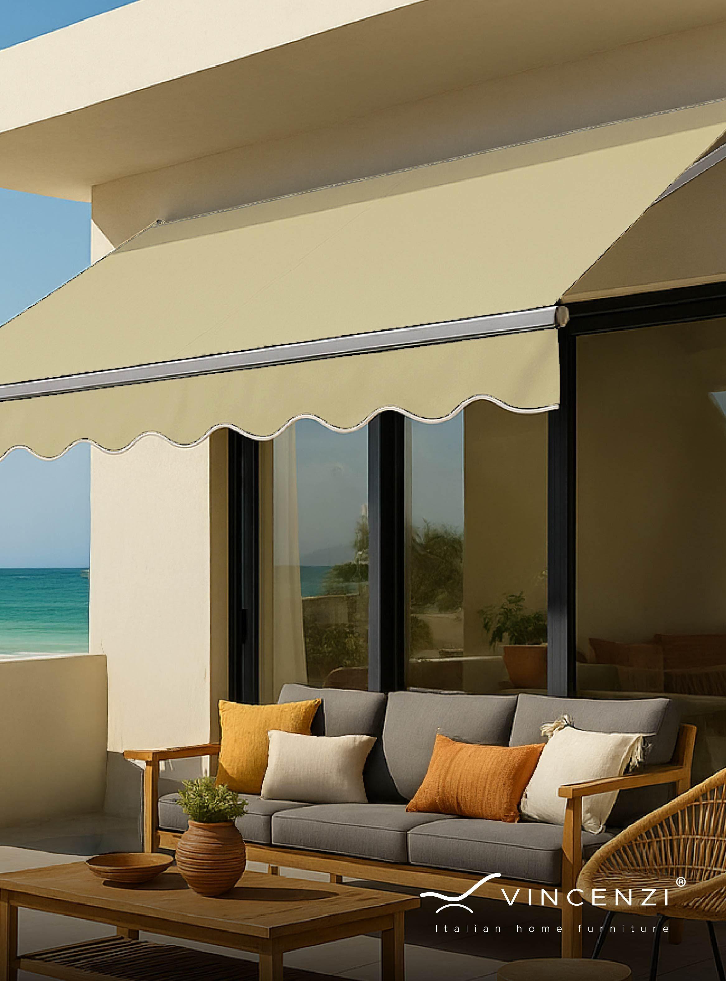 Toldo con brazo retractil Terrazas 2x1.5 Mts Beige-7