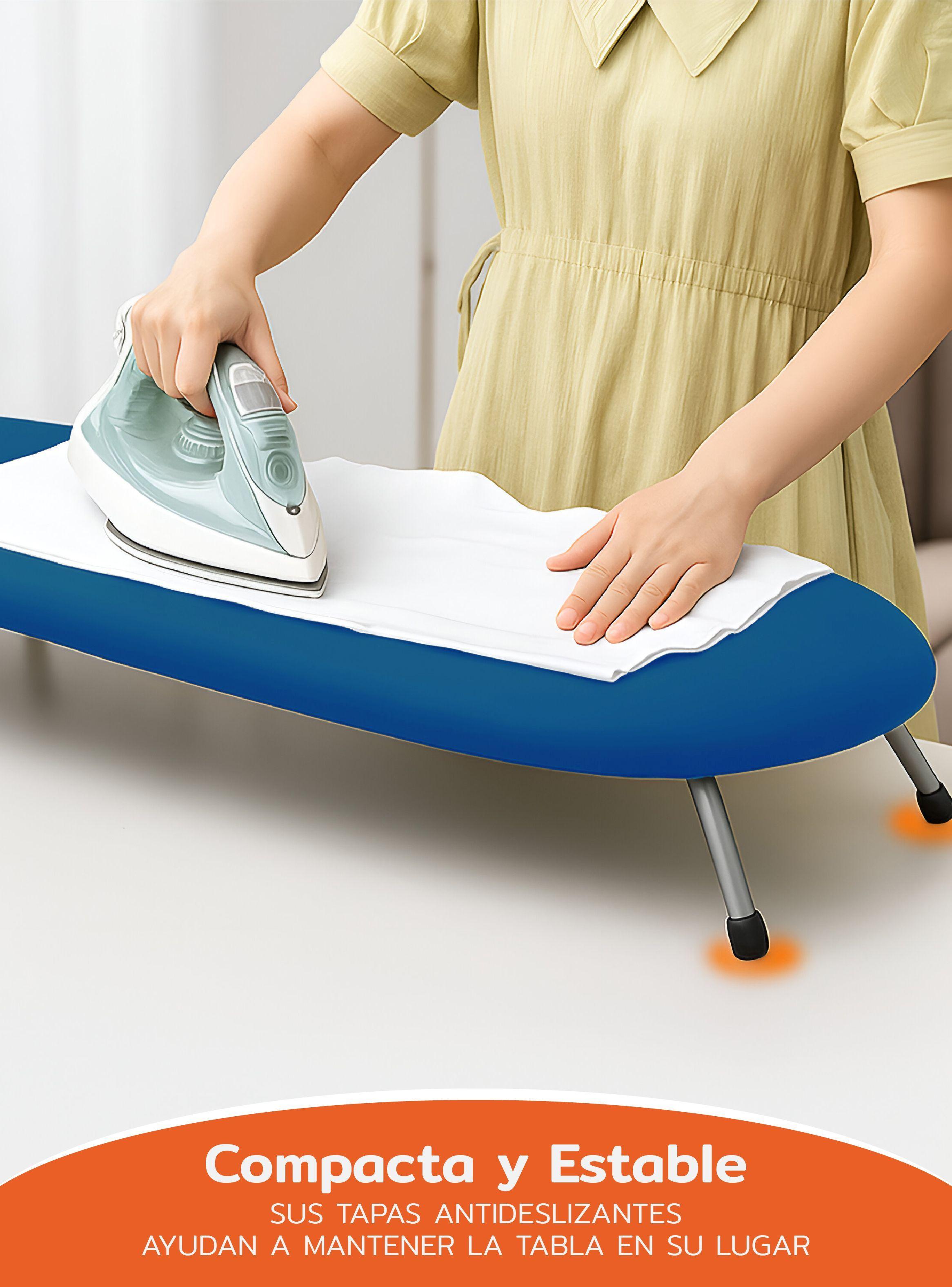 Tabla de planchar de mesa plegable comparta y portátil Azul Homeclaf-6