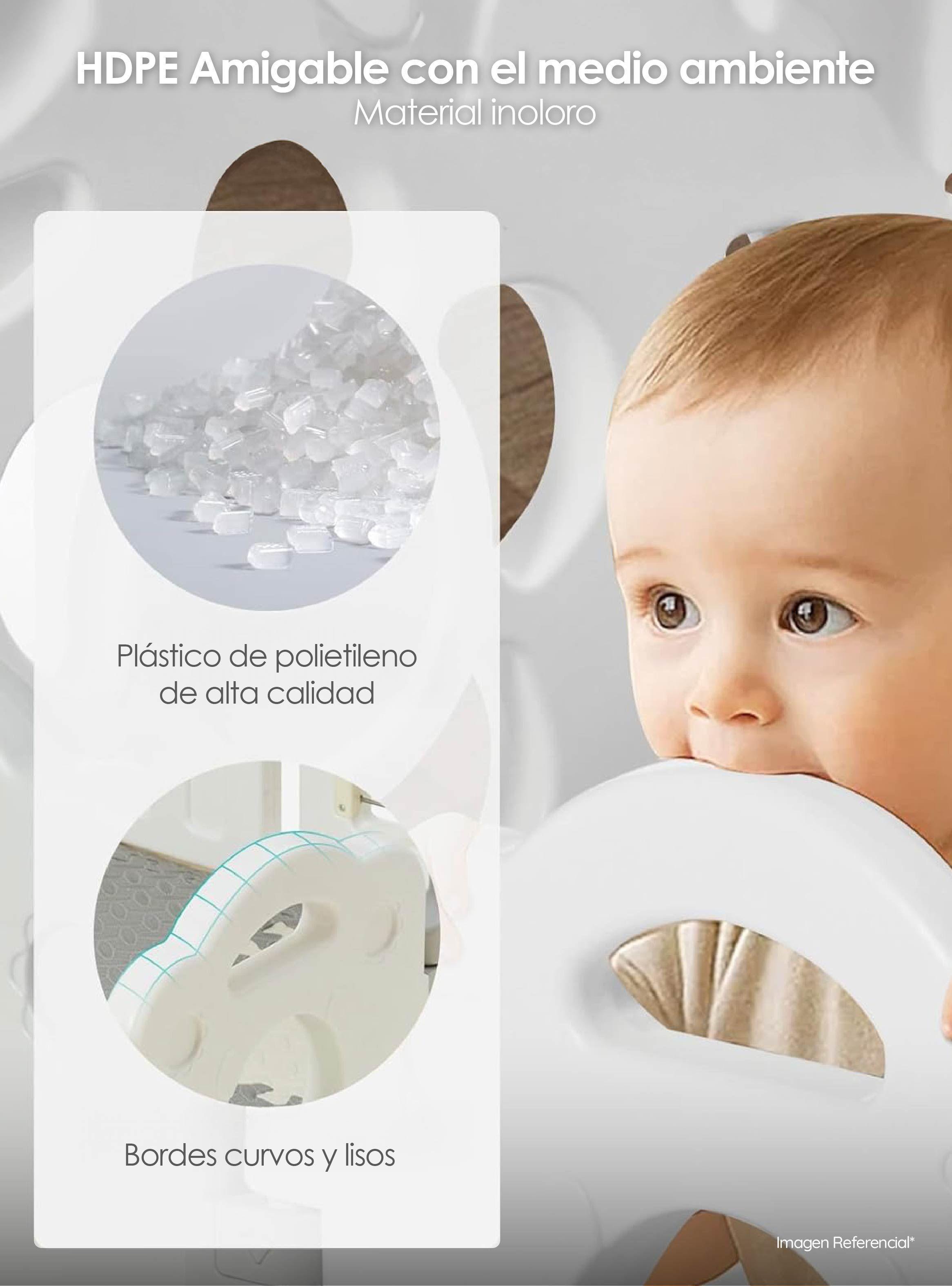 Corral Para Bebé Plegable Osito Portátil Con Panel Seguridad-2