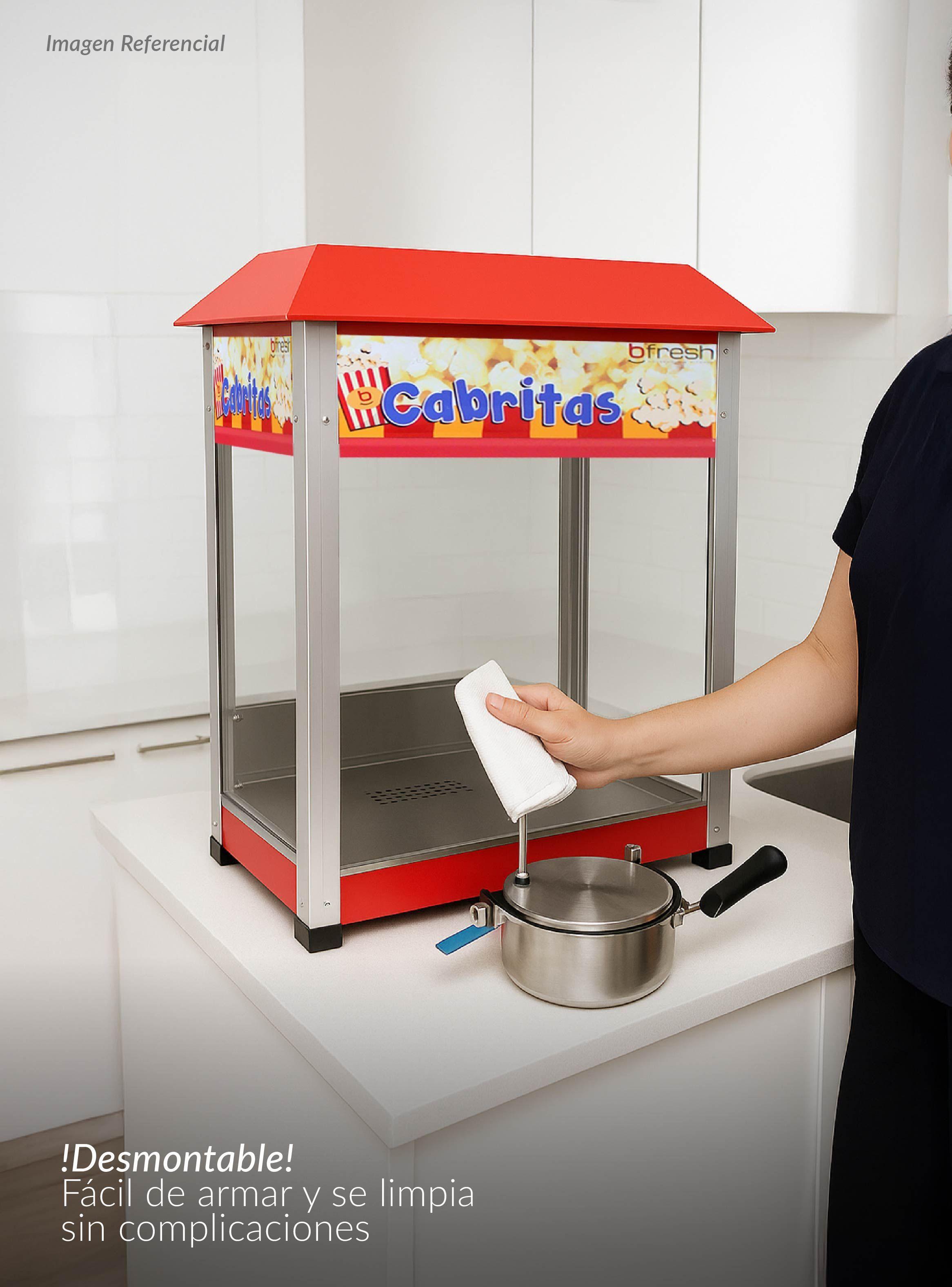 Máquina De Cabritas PopCorn Profesional 8oz Bfresh-4
