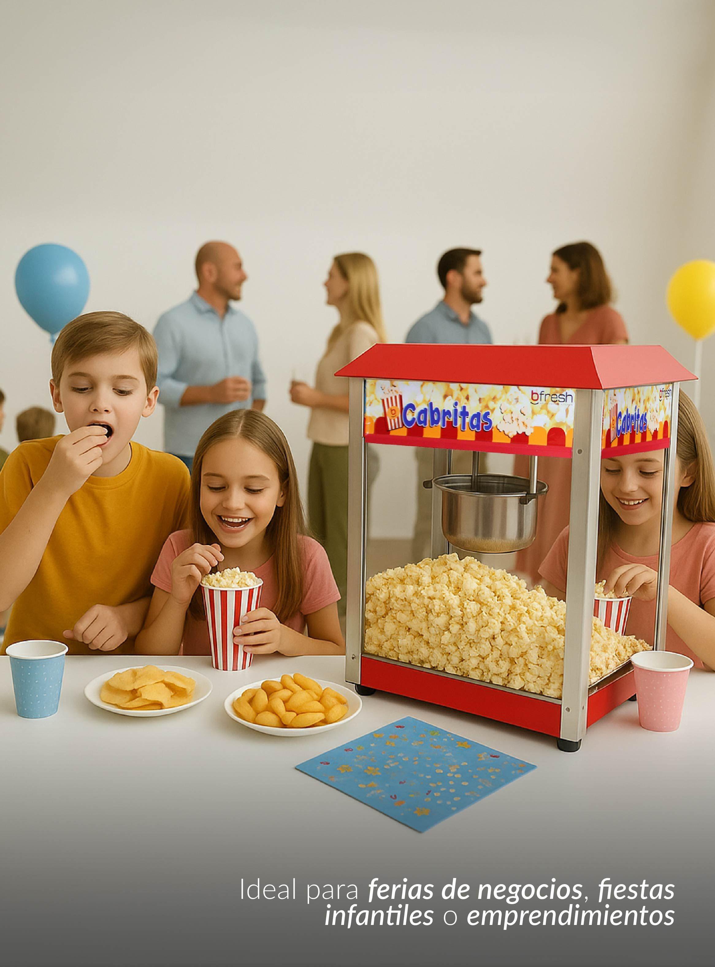 Máquina De Cabritas PopCorn Profesional 8oz Bfresh-2