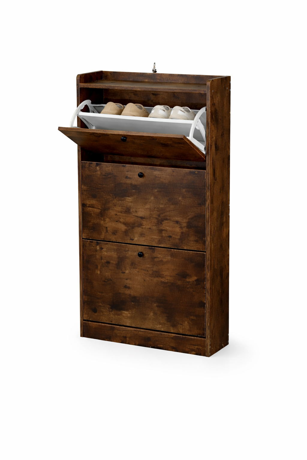 Zapatero Negro Gran Capacidad 18 Pares para Tallas Hasta 43 H-6