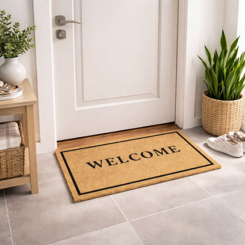 Limpia Pies Fibra De Coco 45x75 Cm Antideslizante Welcome-3