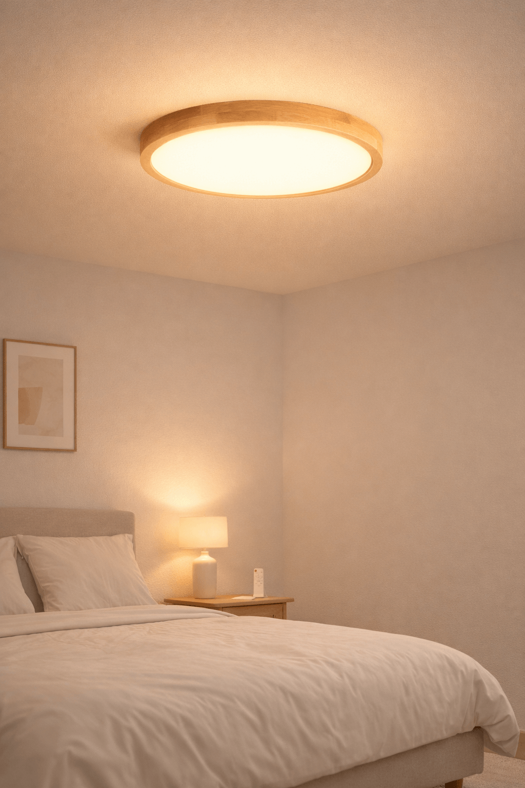 Luminaria de Techo LED Konnergie 72W 400mm Madera Clara-2