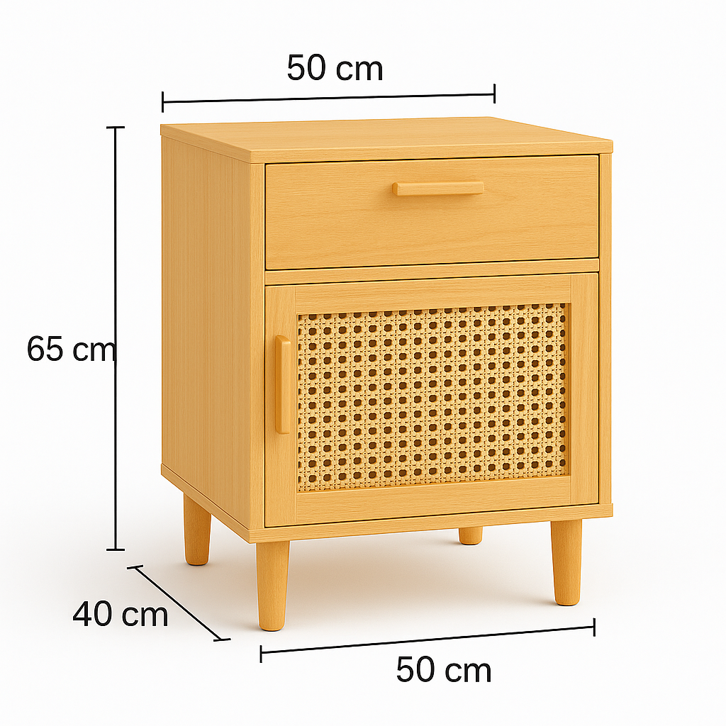 Velador Madera Clara 50×40×65-2