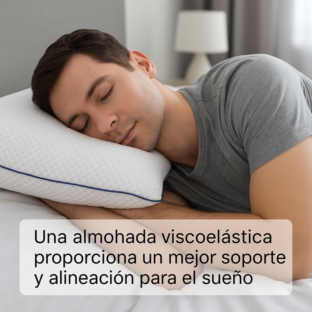 set 4 almohadas viscoelasticas cervical 50x70 Premiun-5