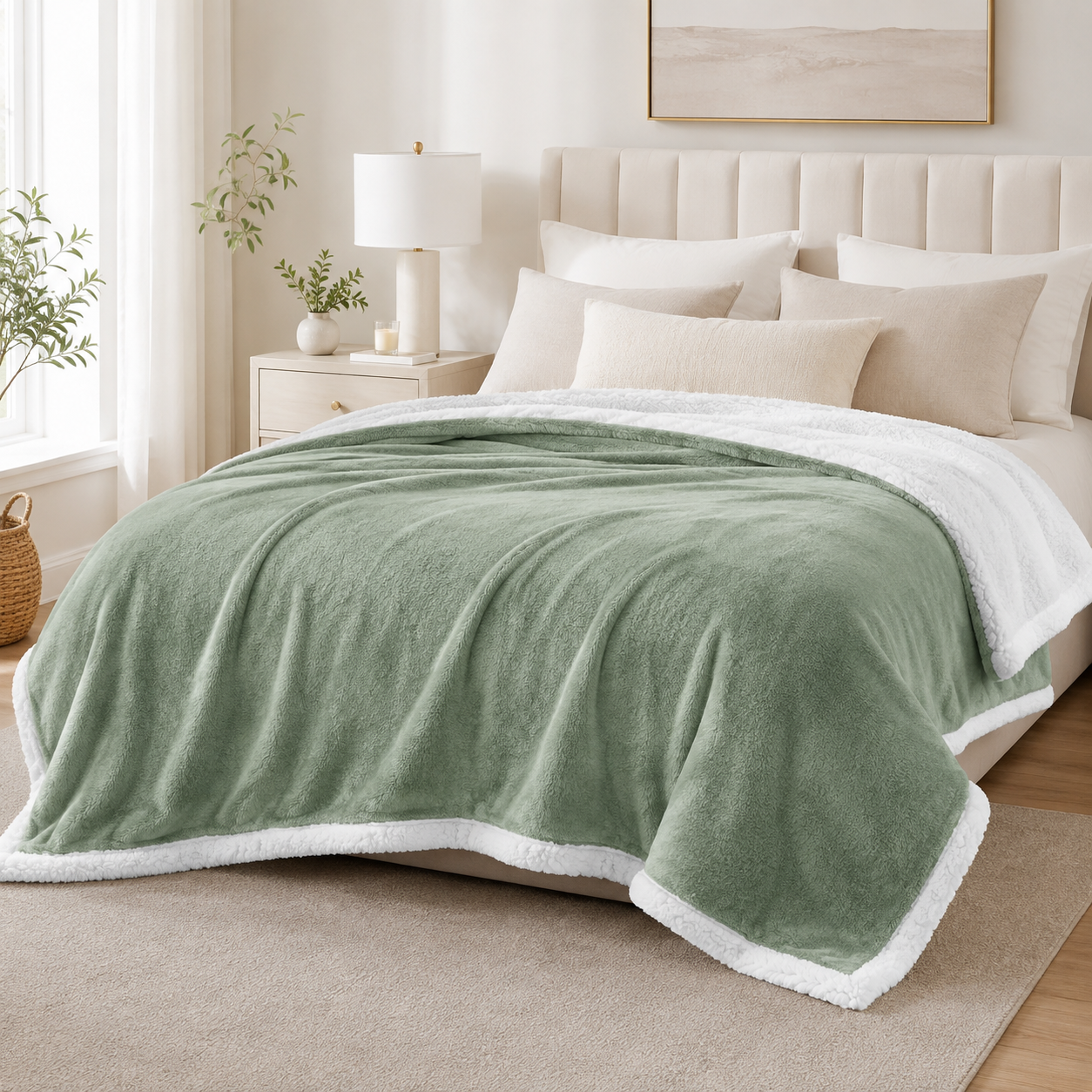 Manta Martiné Textil Hogar Flannel Sherpa-3