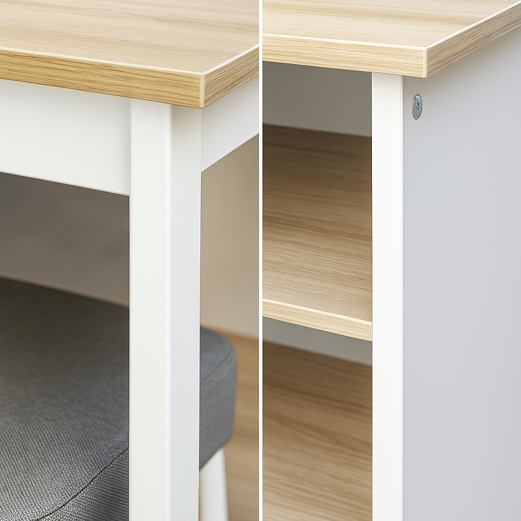 Mesa Bar Minimalista Multiuso Confort de 105Cm Organizador y Escritorio-2