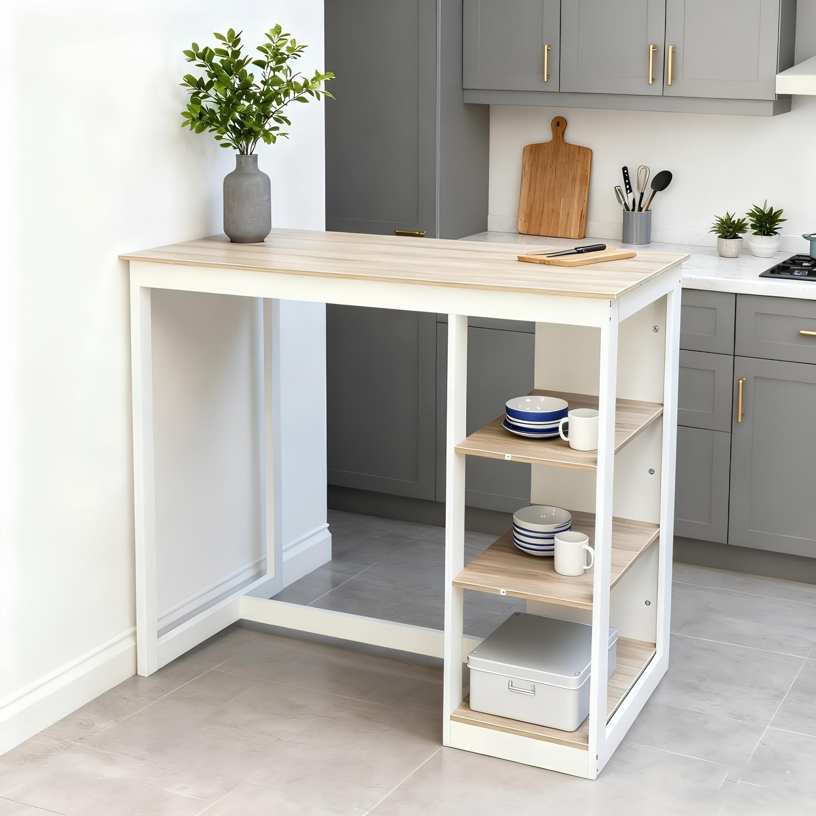 Mesa Bar Minimalista Multiuso Confort de 105Cm Organizador y Escritorio-3