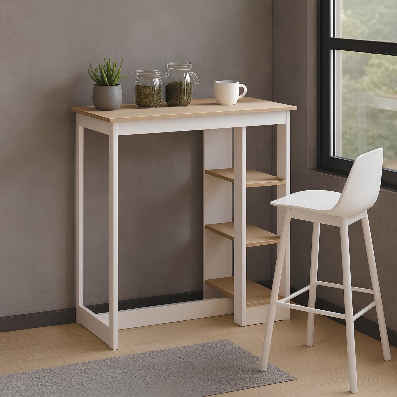 Mesa Bar Minimalista Multiuso Confort de 105Cm Organizador y Escritorio-4