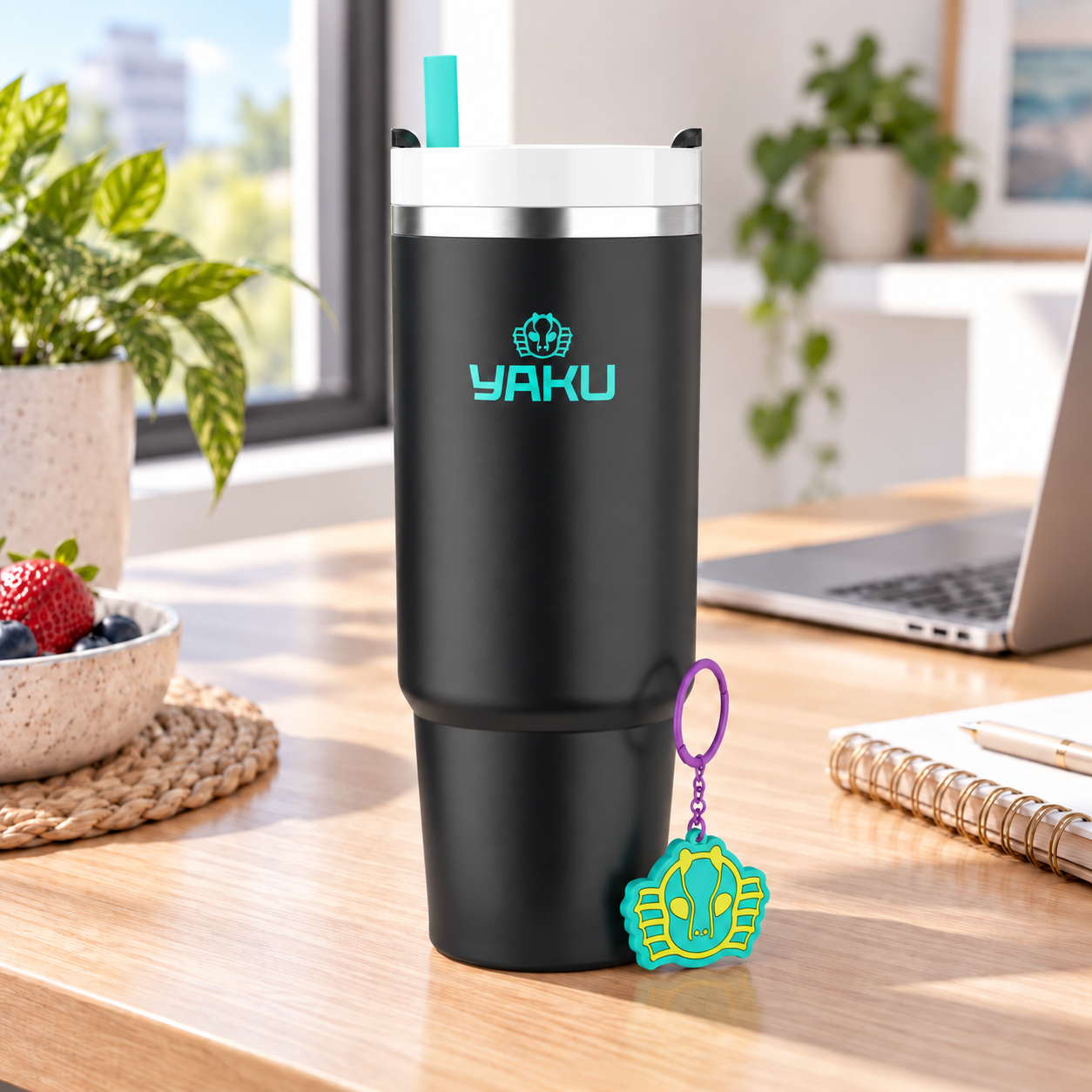 Mug Térmico Lemuria Neon 850 Ml Vaso Térmico Reutilizable-1