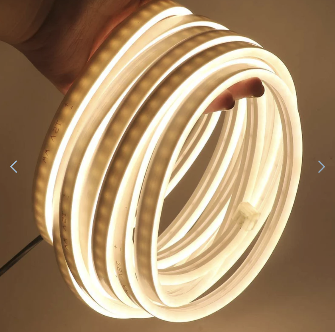 Cinta Neón LED Cálida 100 LED/m Corte Cada 1 Metro-3
