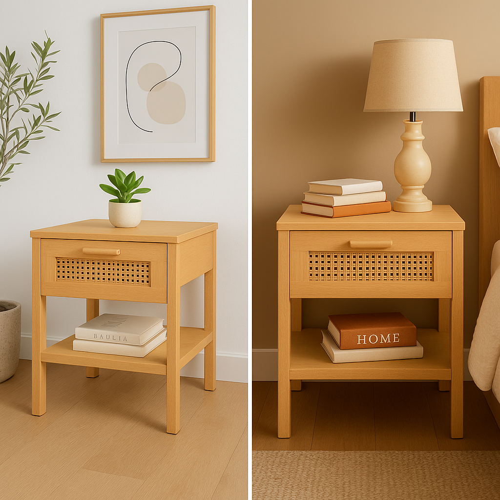 Velador Madera Clara 40×40×48-5