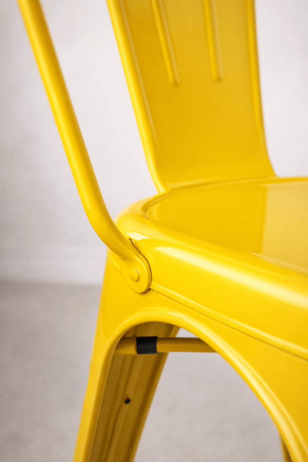 Pack 4 Sillas Solara 45 Amarillas Metal 85x45 cm Industrial-6
