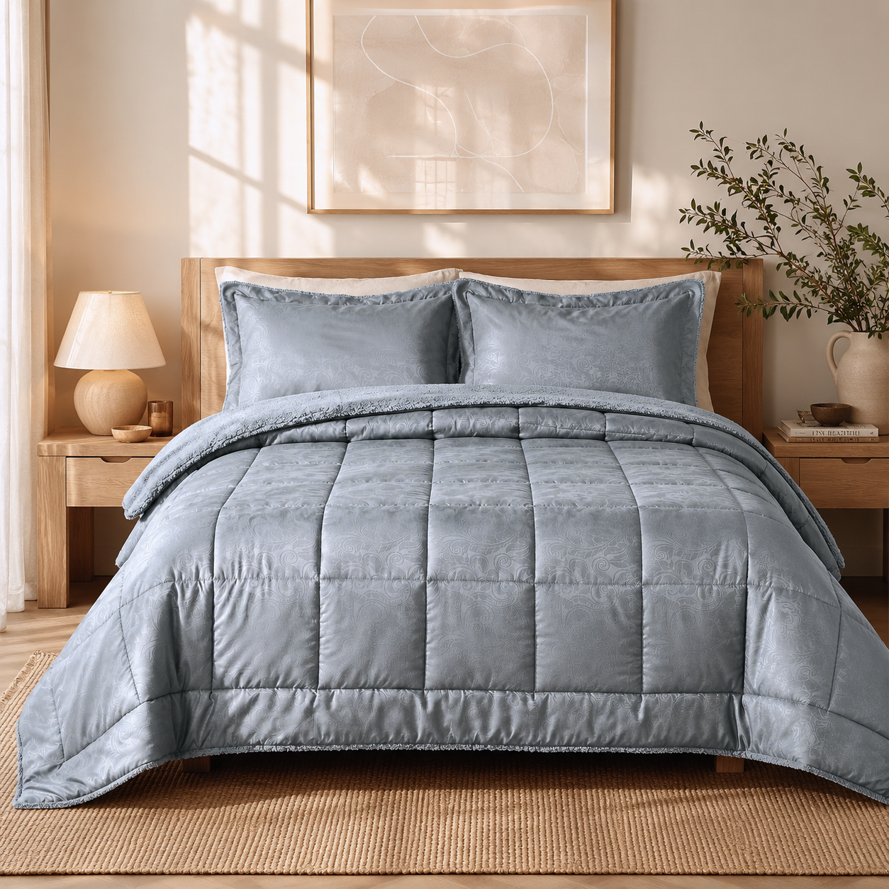 CUBRECAMA SHERPA MARTINÉ SONYA 2 PLAZAS – 230 X 250 CM-0