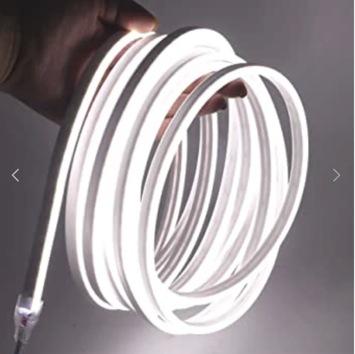 Cinta Neón LED Blanca Fría 100 LED/m Corte Cada Metro-2