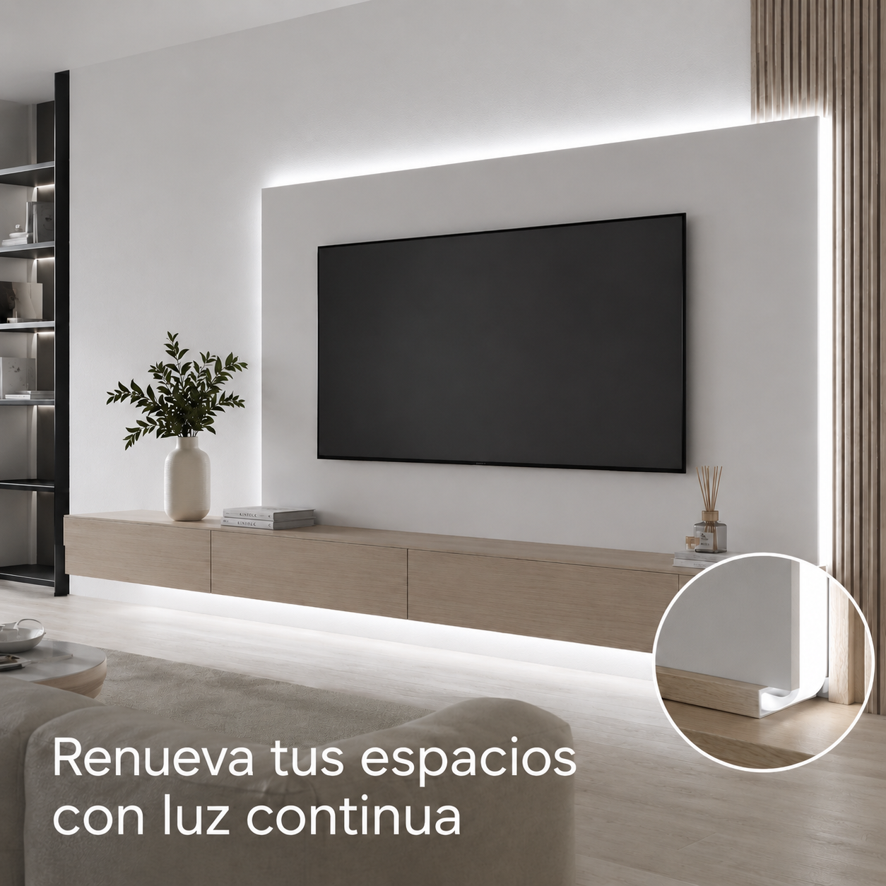 Cinta Neón LED Blanca Fría 100 LED/m Corte Cada Metro-6