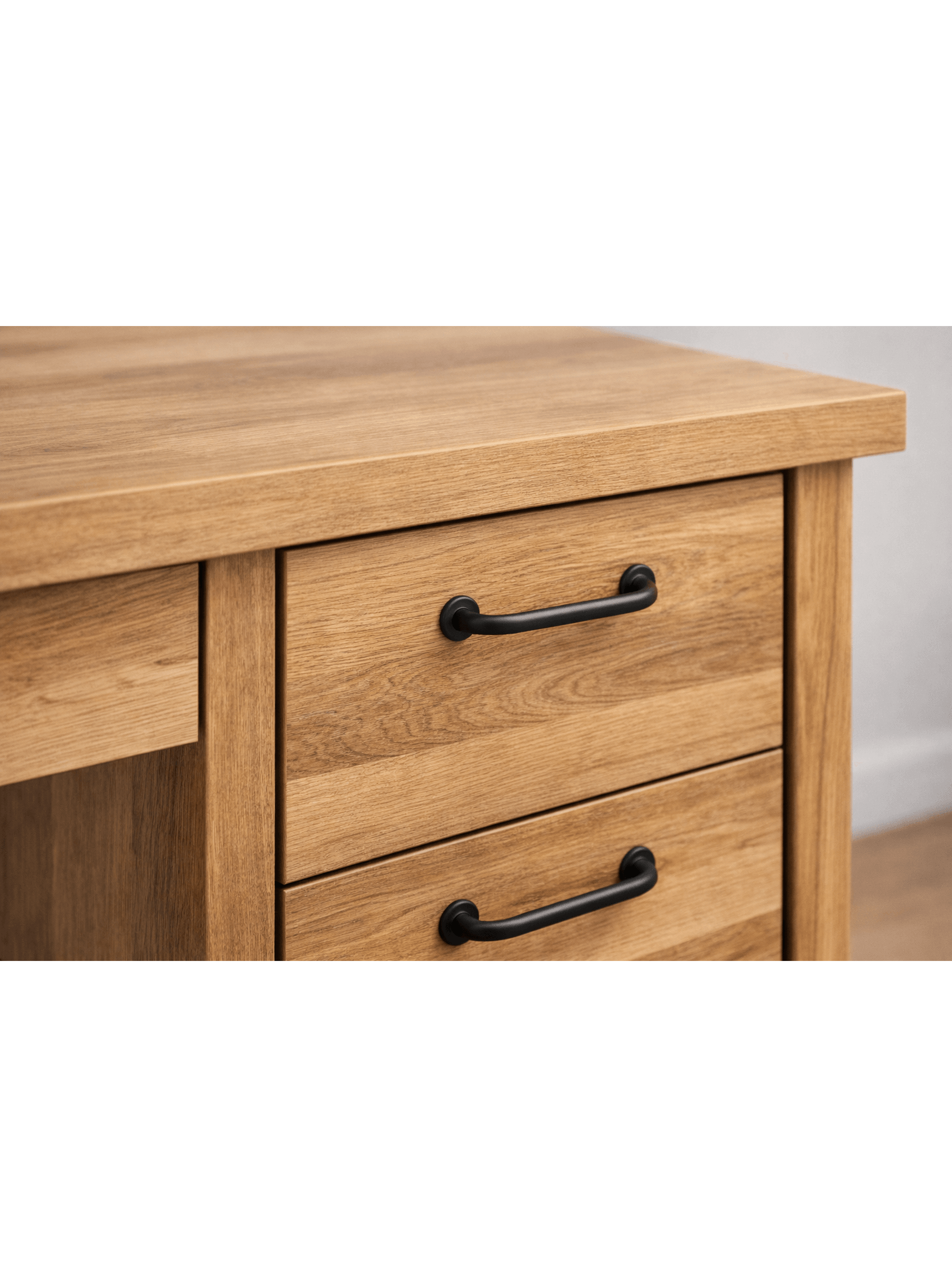 Escritorio 110 cm  con Cajones Laterales 110x45x75 cm-6