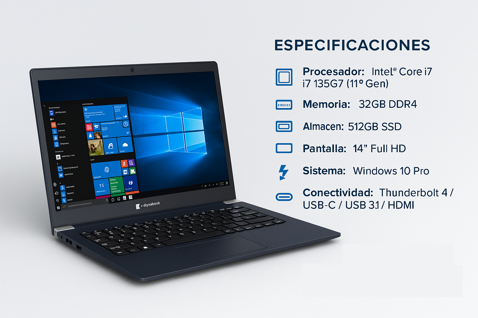 Laptop Toshiba Dynabook Tecra X40-j I7 32gb 512gb Ssd Toshiba