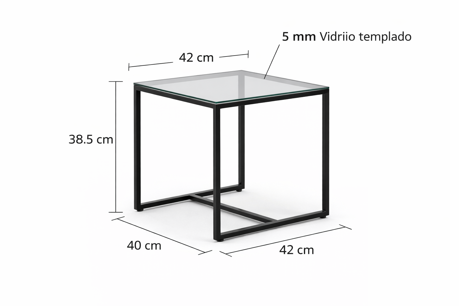 Set Terraza con Sillas de Rattan y Mesa Negra Vidrio Templado-4