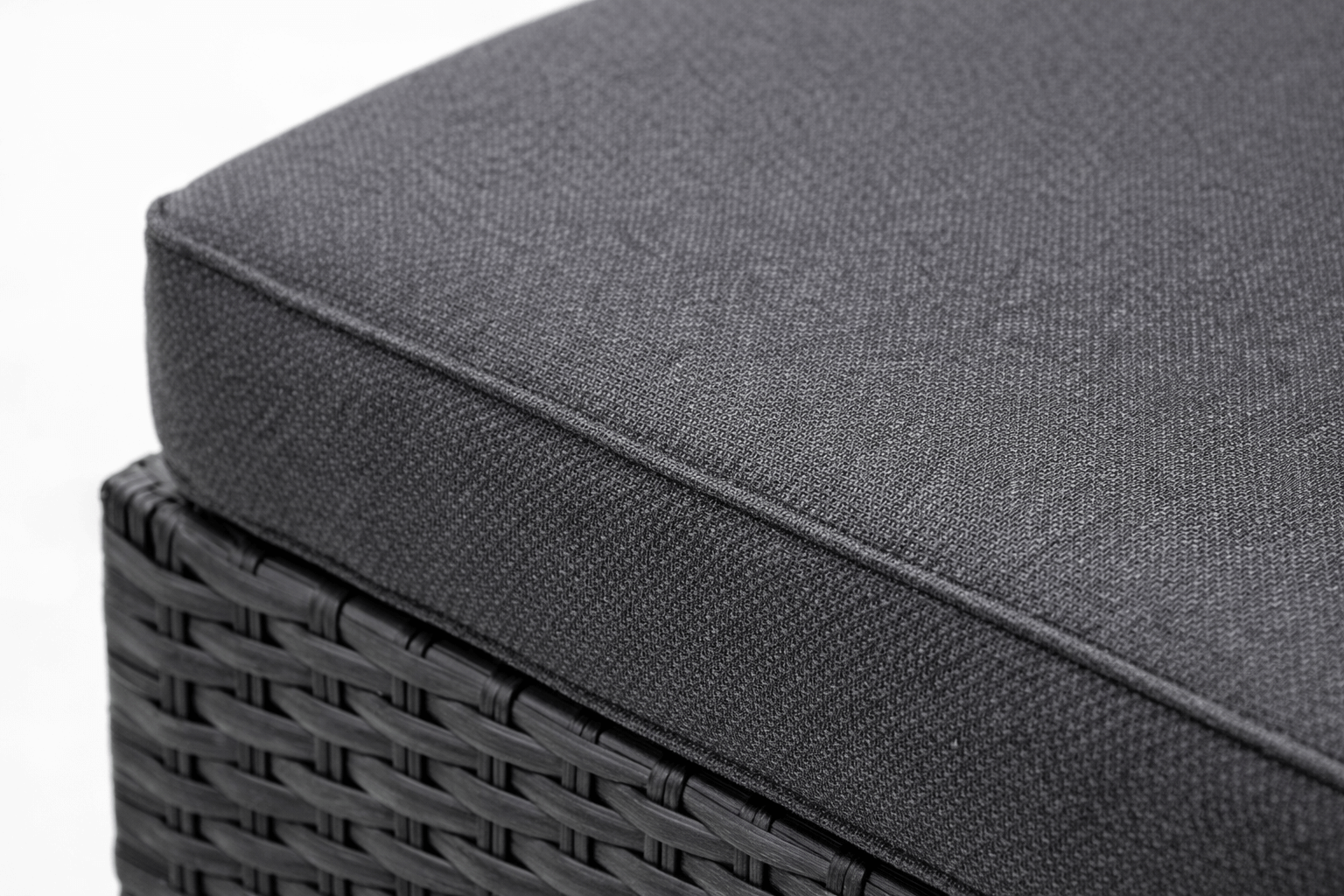 Set Terraza con Sillas de Rattan y Mesa Negra Vidrio Templado-7