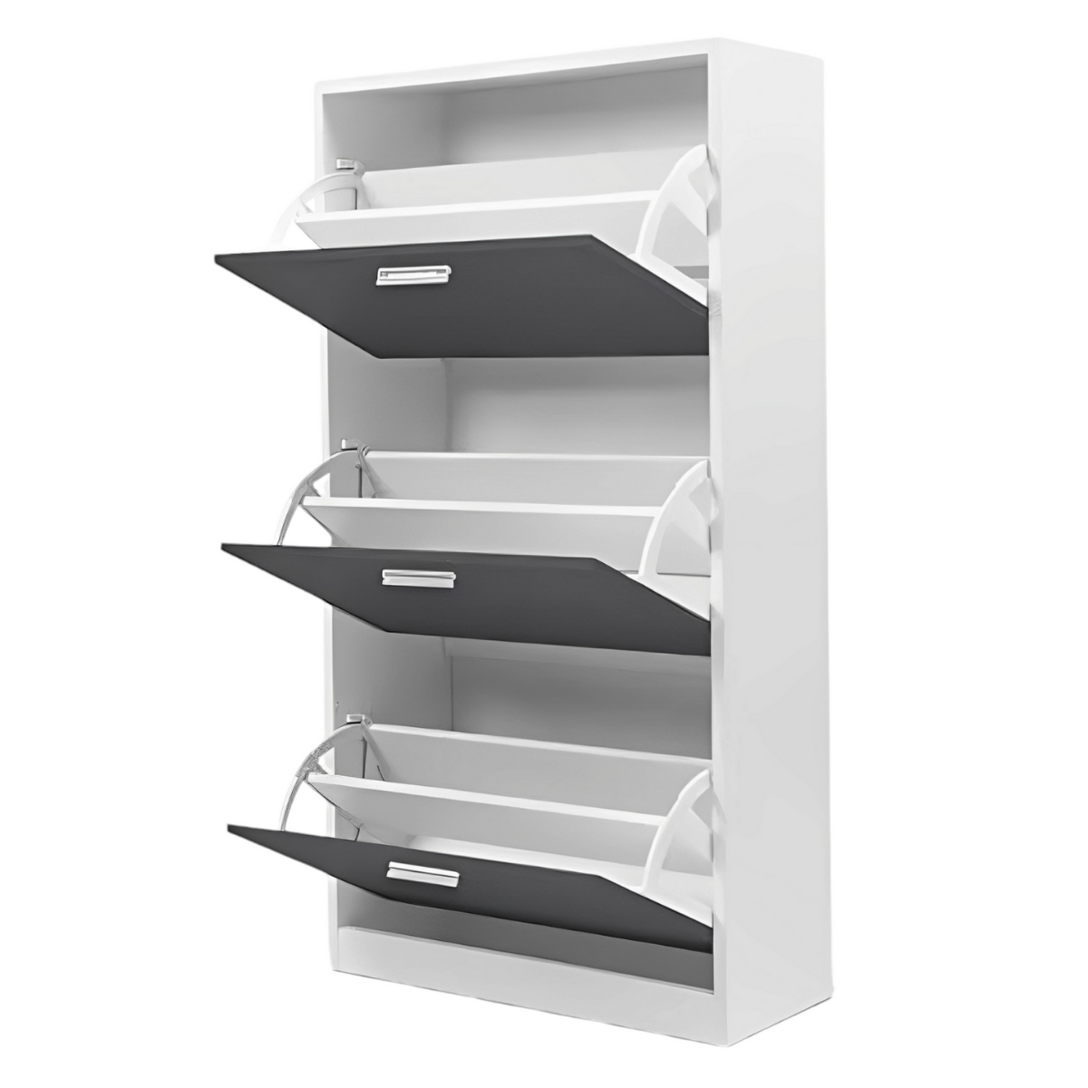 zapatero Velux organizador 3 puertas blanco con gris-2