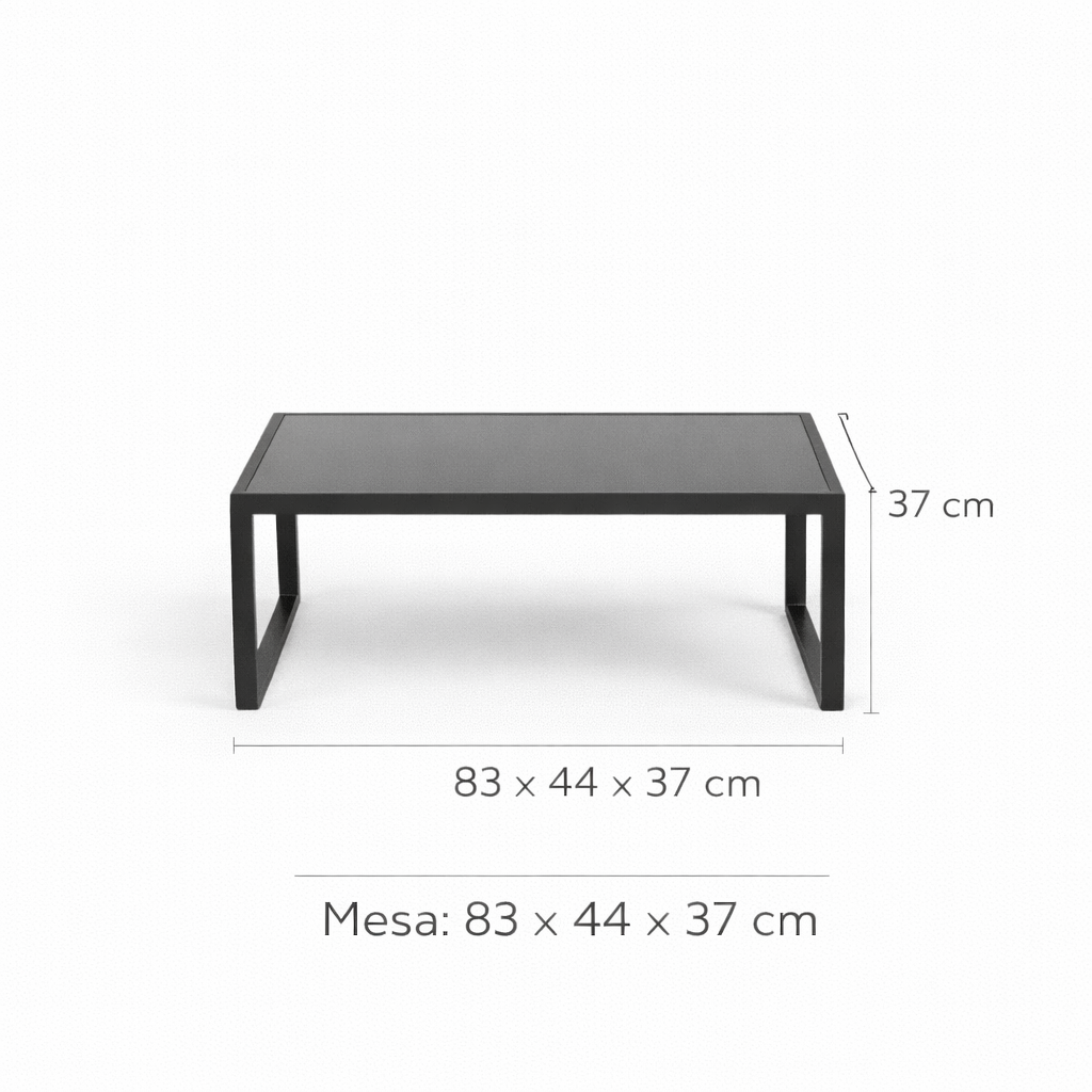 Juego Terraza Beige Sofá + Sillas + con Mesa Vidrio- Completo 4 Piezas-2