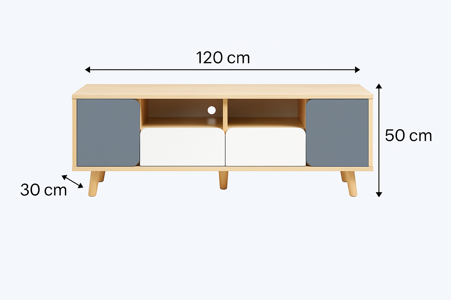 Rack de tv Denver de 32" a 50"-2