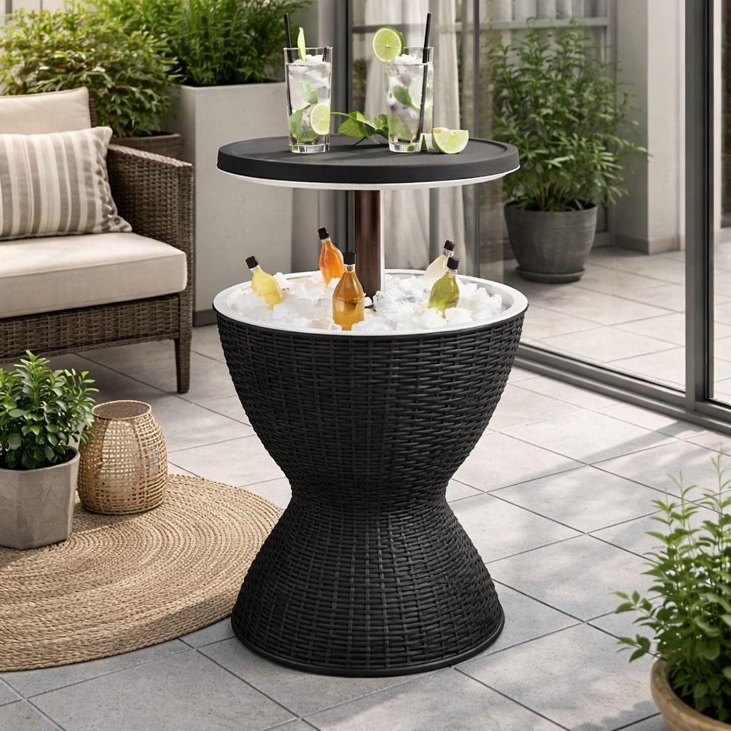 Cooler 2 En 1 Simil Rattan 19 Litros-3