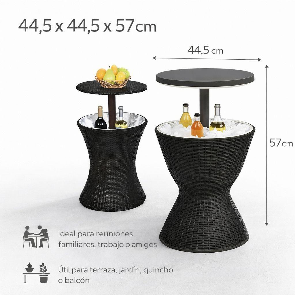 Cooler 2 En 1 Simil Rattan 19 Litros-6