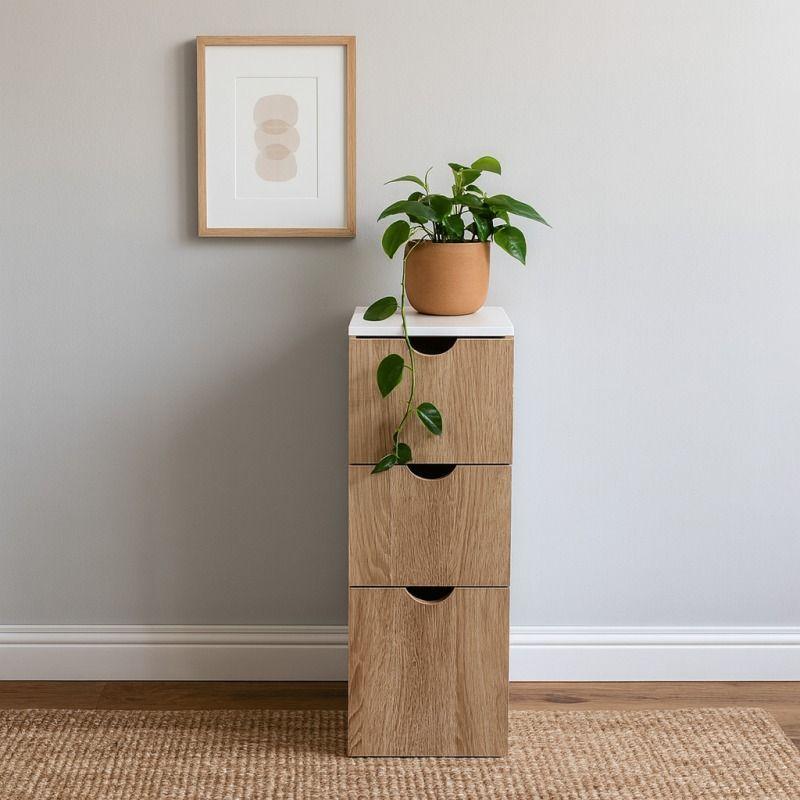 Mueble Organizador Azzarian 3 Niveles - Gabinete Compacto Moderno para Hogar-2