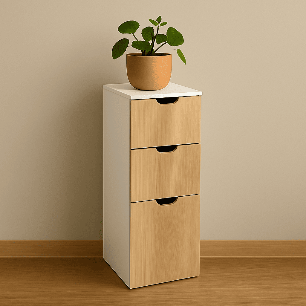 Mueble Organizador Azzarian 3 Niveles - Gabinete Compacto Moderno para Hogar-4