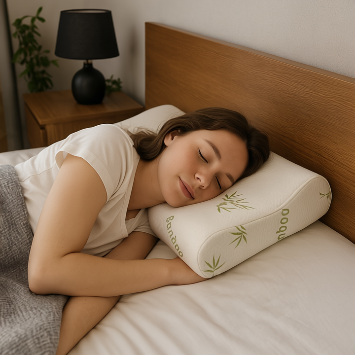 Almohada Con Memoria Cervical Cuello Y Cabeza Pack X2 Blanco-5