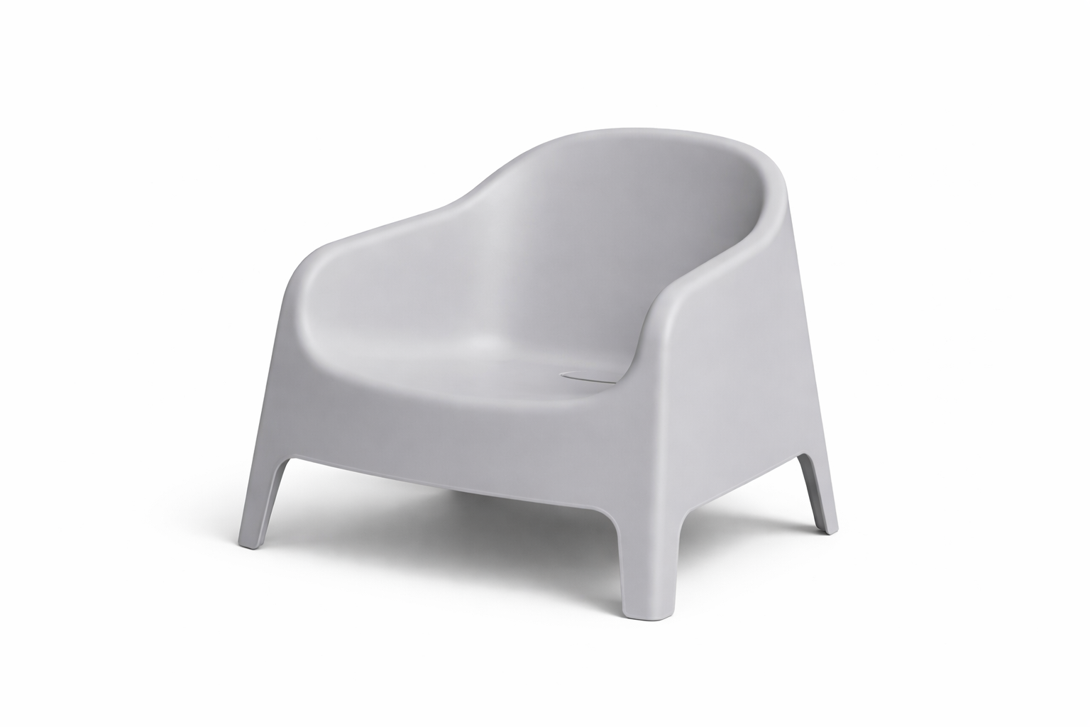 Silla Sillón Exterior Plástico Gris 72x65x78 cm Cómodo y Ergonómico-4