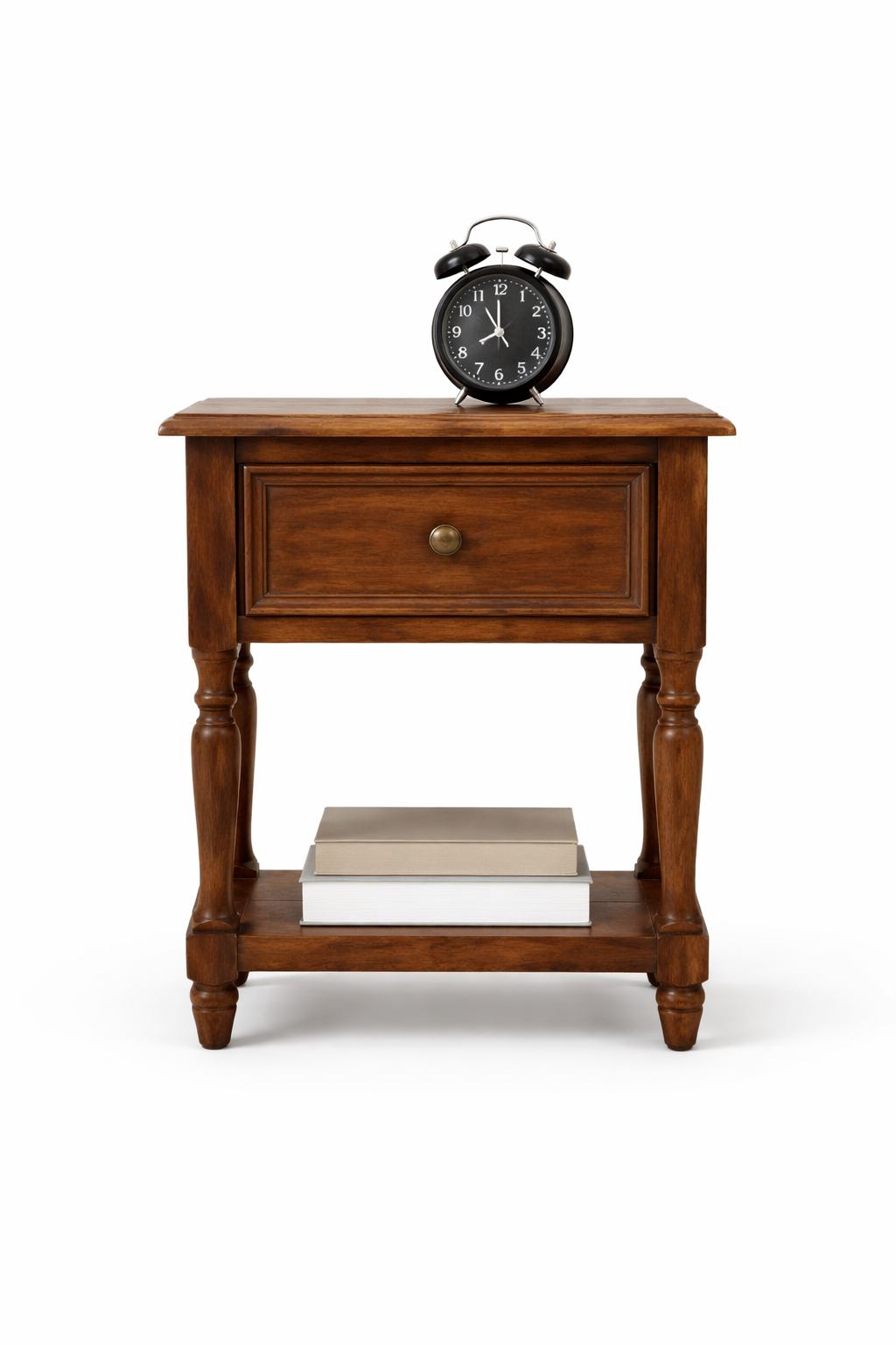 Velador  Madera Maciza 1 Cajón con Repisa 55 cm-1