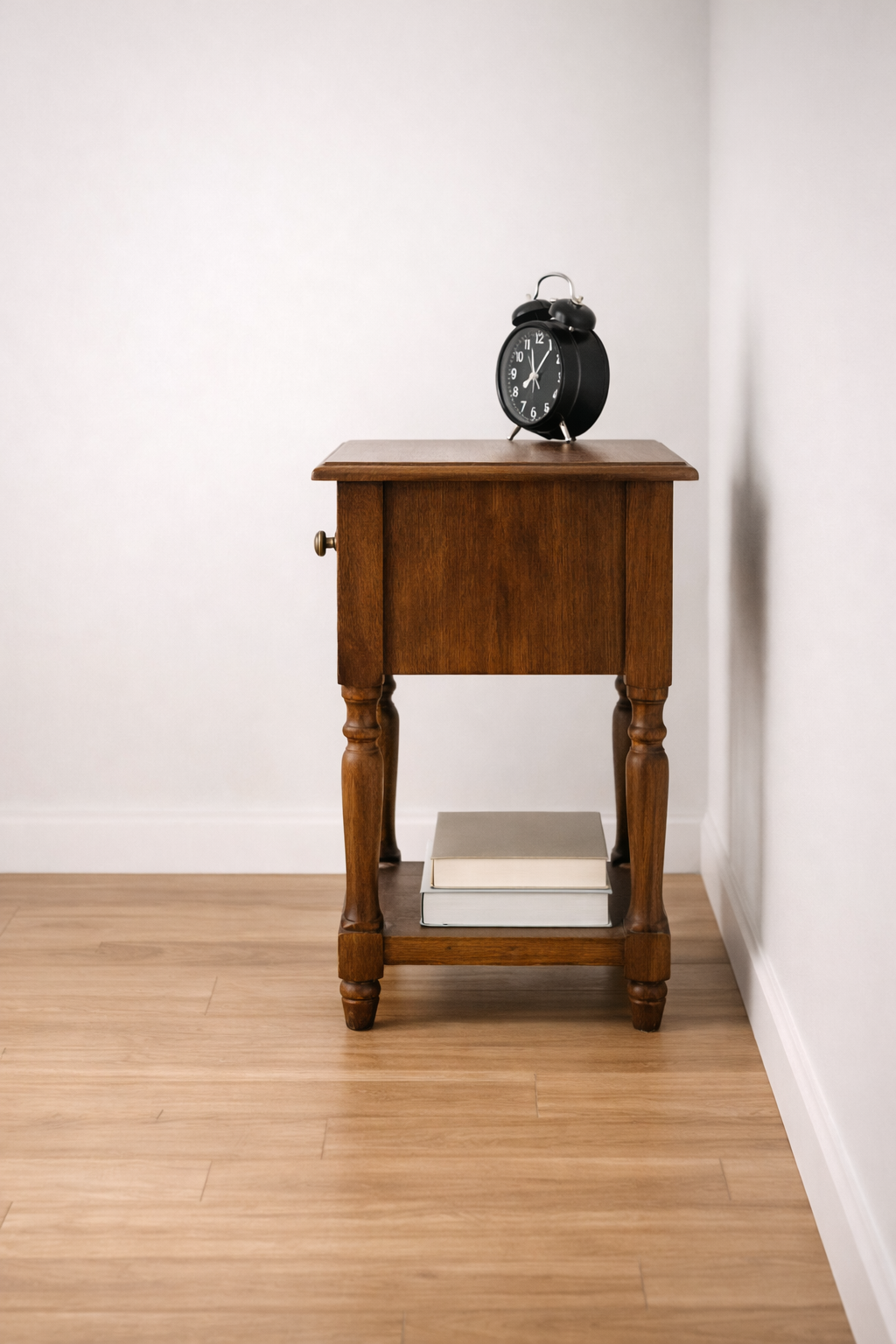 Velador  Madera Maciza 1 Cajón con Repisa 55 cm-6
