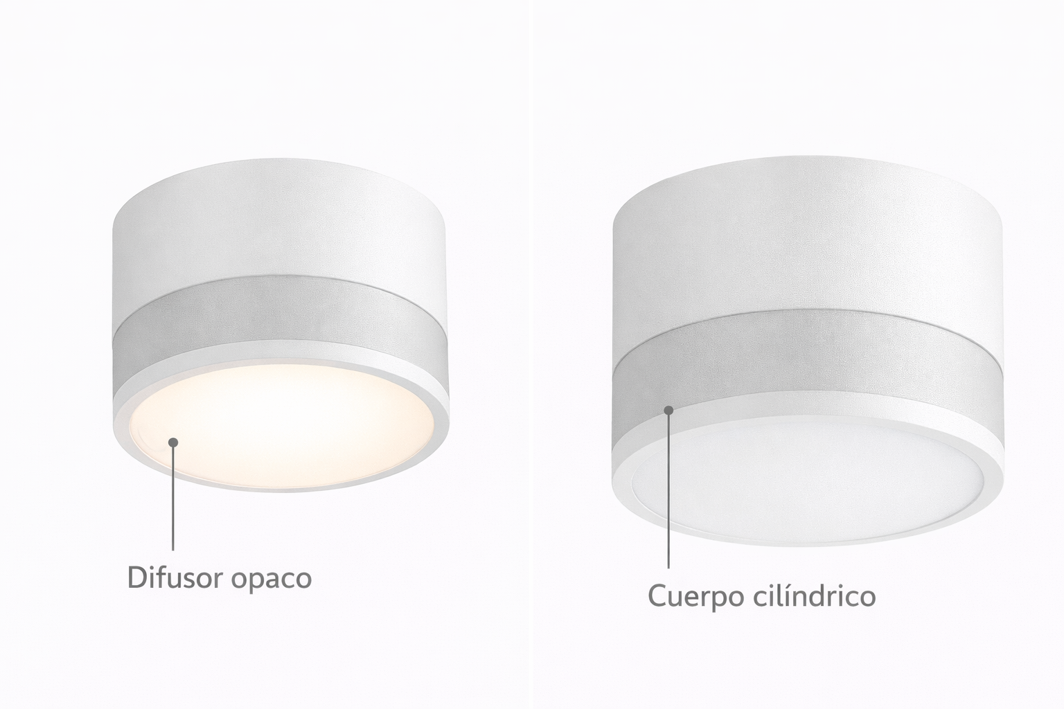 Panel LED Blanco Sobrepuesto 7W Luz Cálida o Fría Interior-3